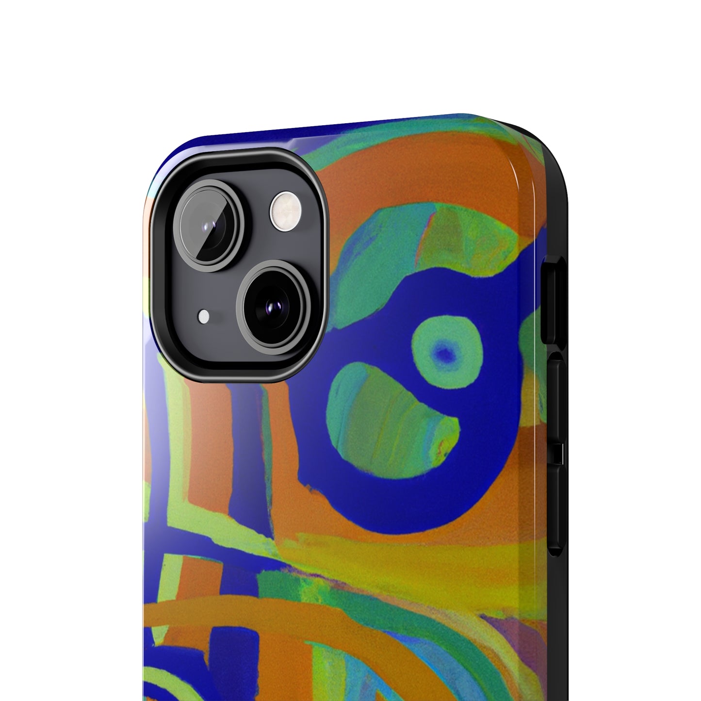 Tough Case-Mate iPhone Case Ft. Blue Orange Curves