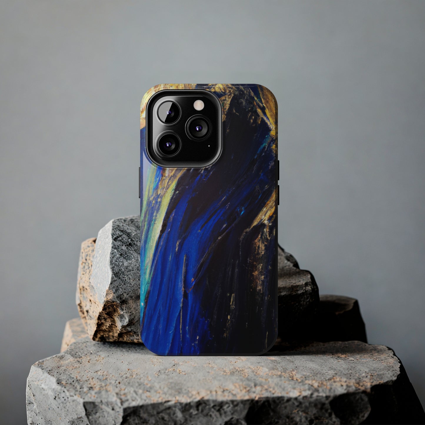 Tough Case-Mate iPhone Case Ft. Acrylic Blue Gold
