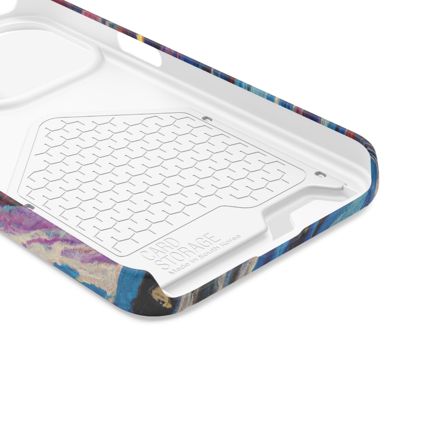 iPhone 13 and Samsung S21, S22 Cases with Card Holder Ft. Abstract Vortex
