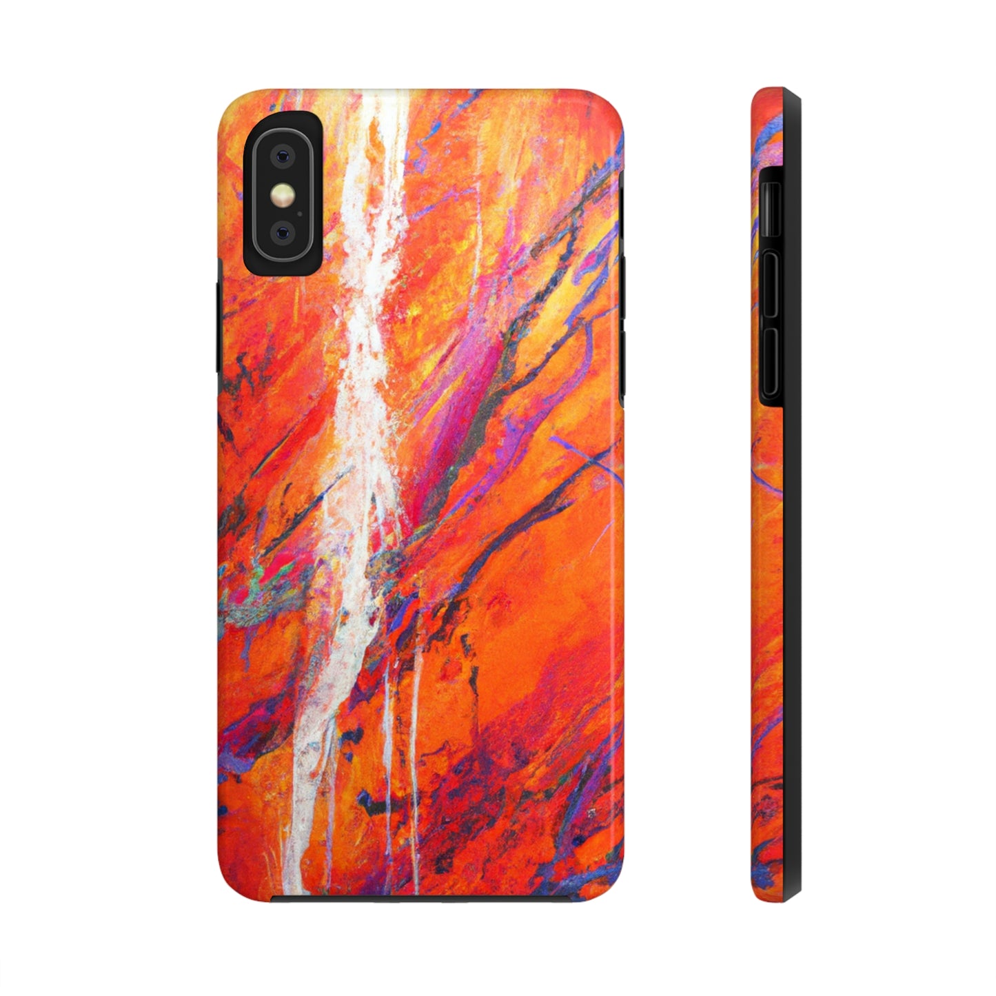 Tough Apple iPhone Cases Ft. Abstract Halloween Forest