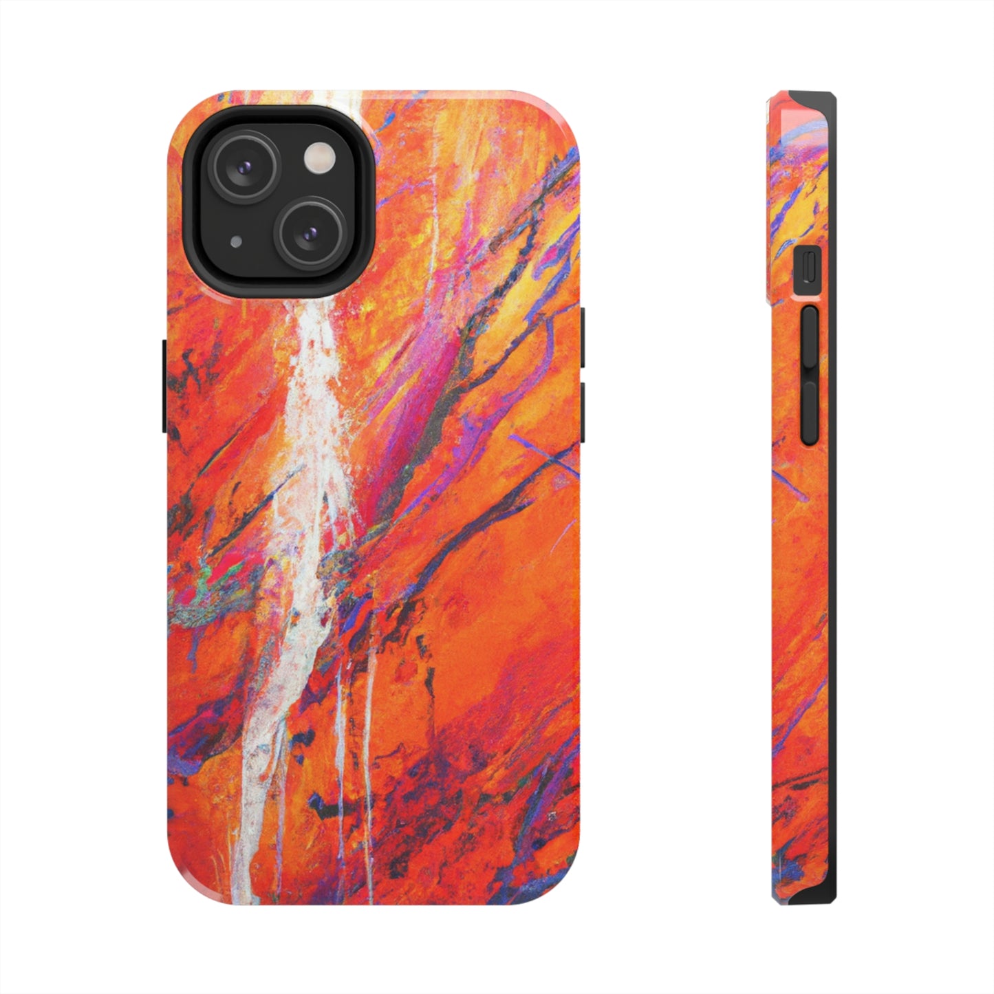 Tough Apple iPhone Cases Ft. Abstract Halloween Forest