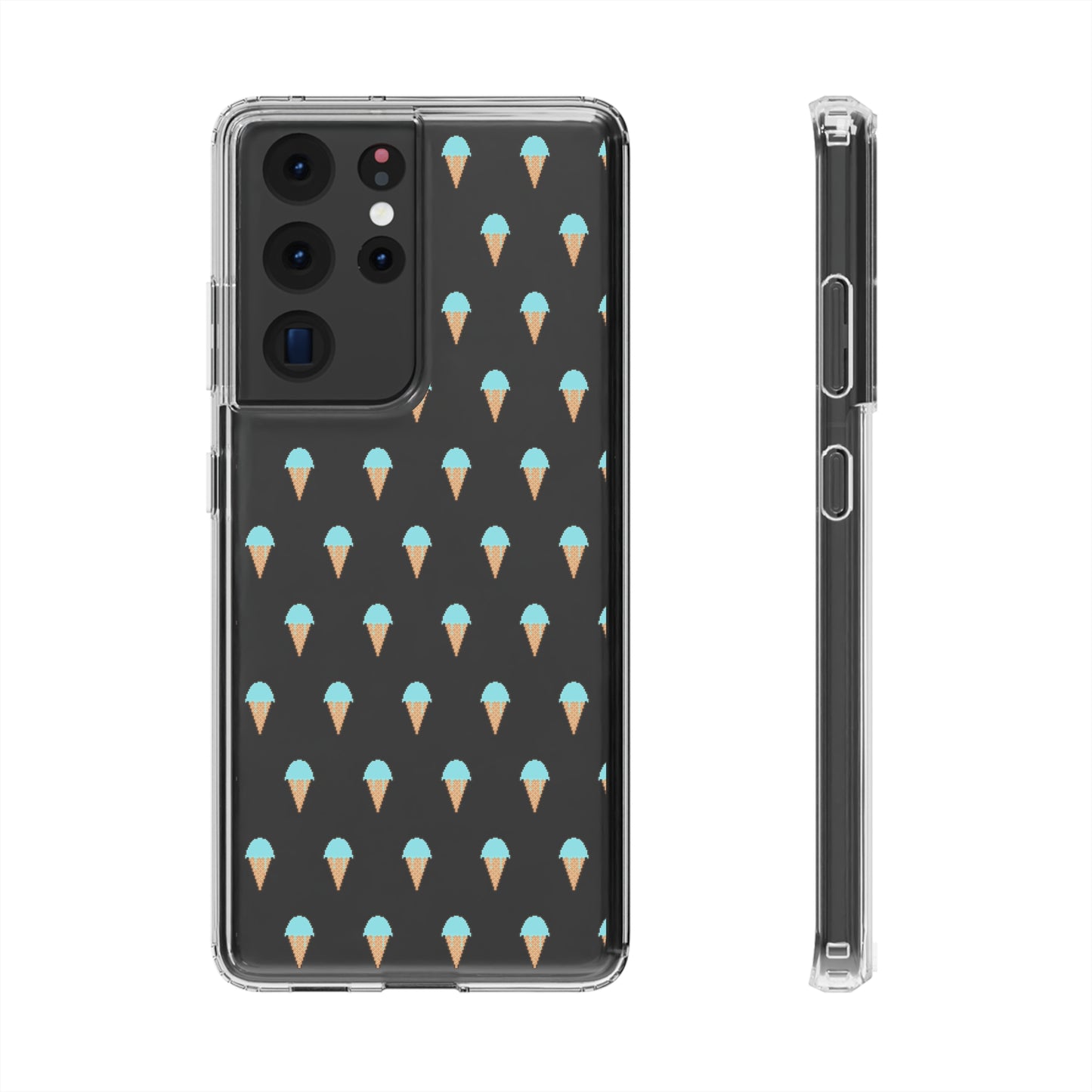 Clear iPhone 11-14 and Samsung S21-S22 Hard Plastic Phone Cases