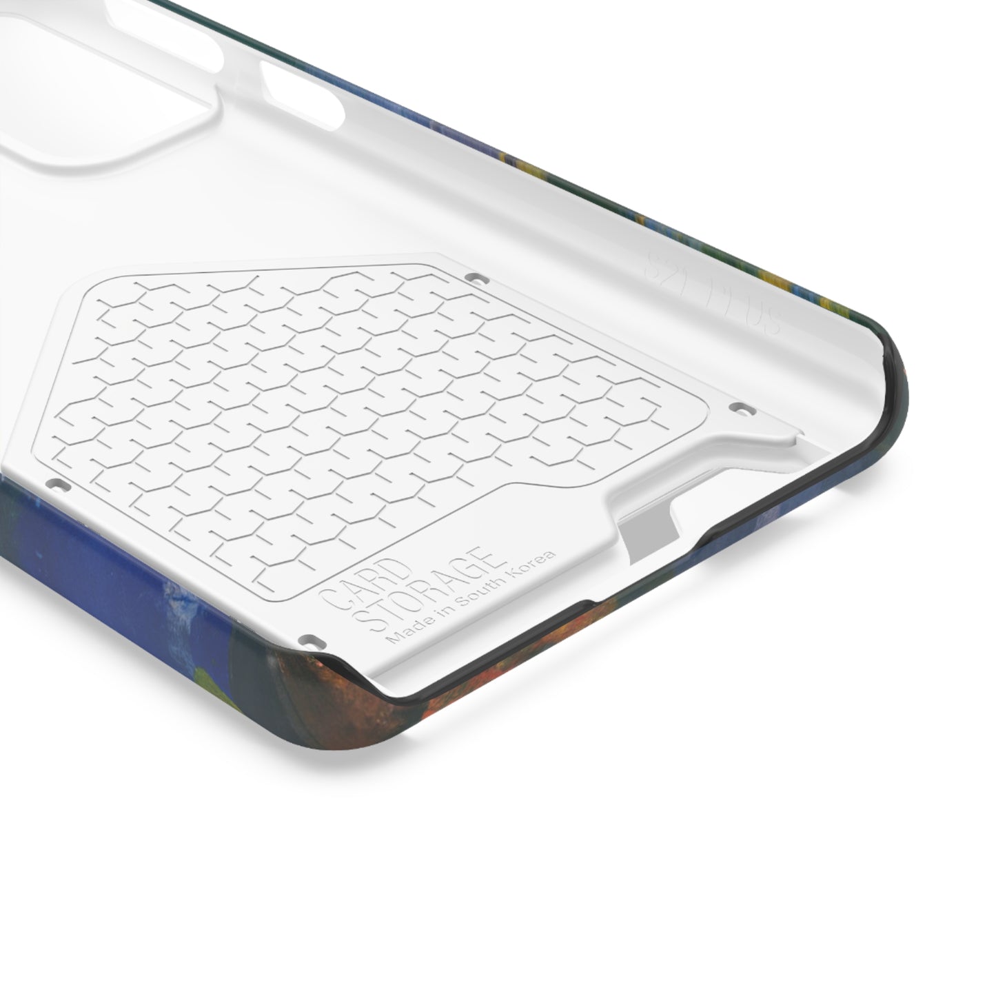 iPhone 13 and Samsung S21, S22 Cases with Card Holder Ft. Abstract Scoop