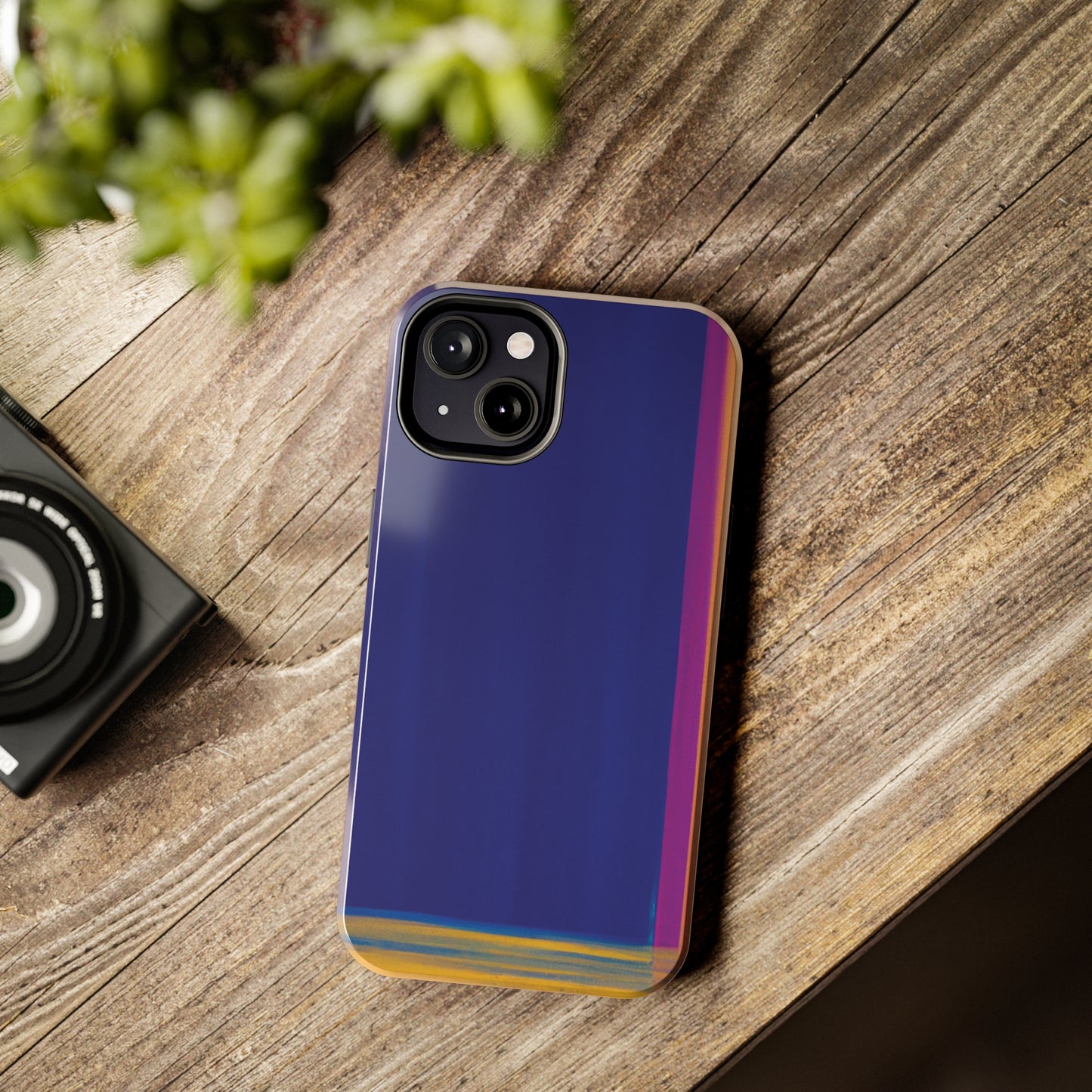 Strong Apple iPhone Case Ft. Minimal Framed Blue