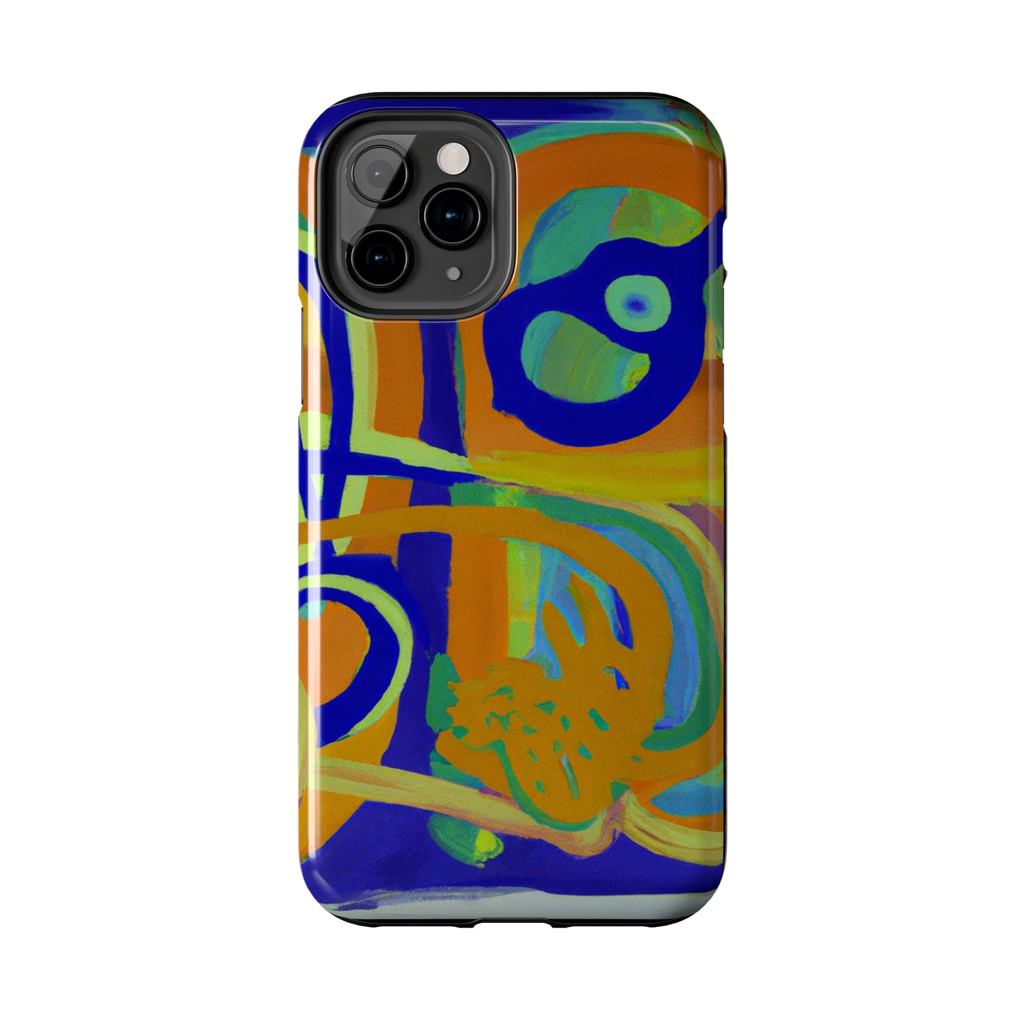 Tough Case-Mate iPhone Case Ft. Blue Orange Curves