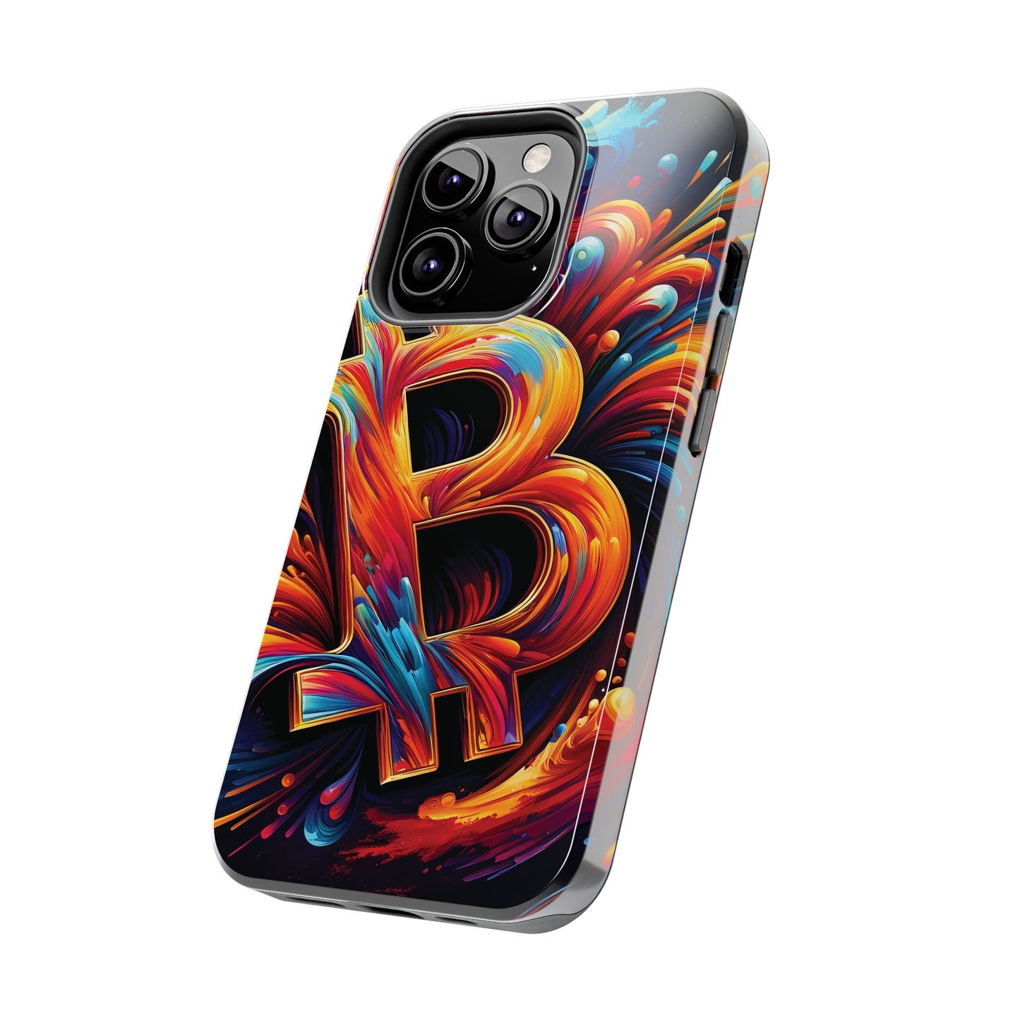 ToughDrop Apple iPhone Case Ft. Bitcoin Symbol Abstract