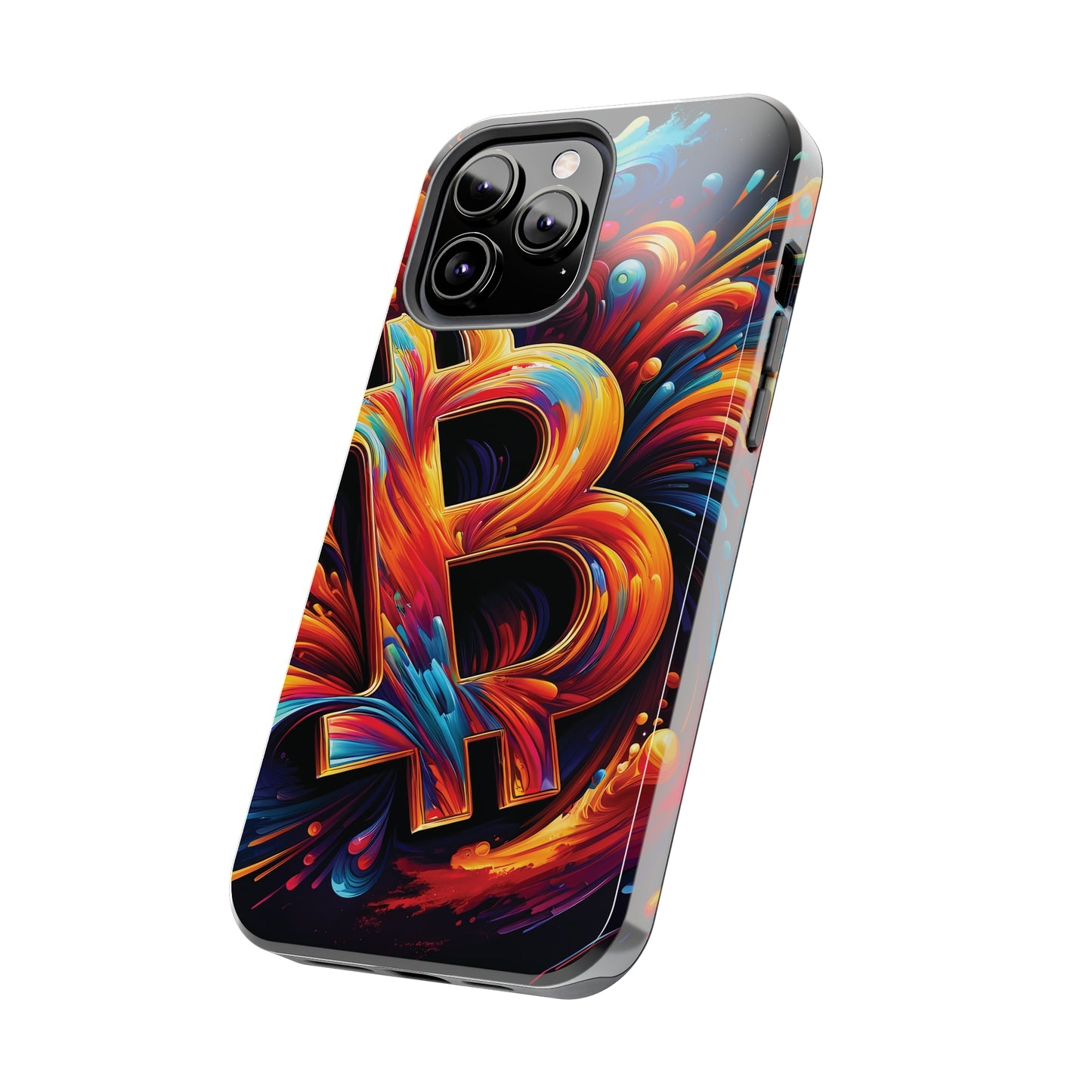 ToughDrop Apple iPhone Case Ft. Bitcoin Symbol Abstract
