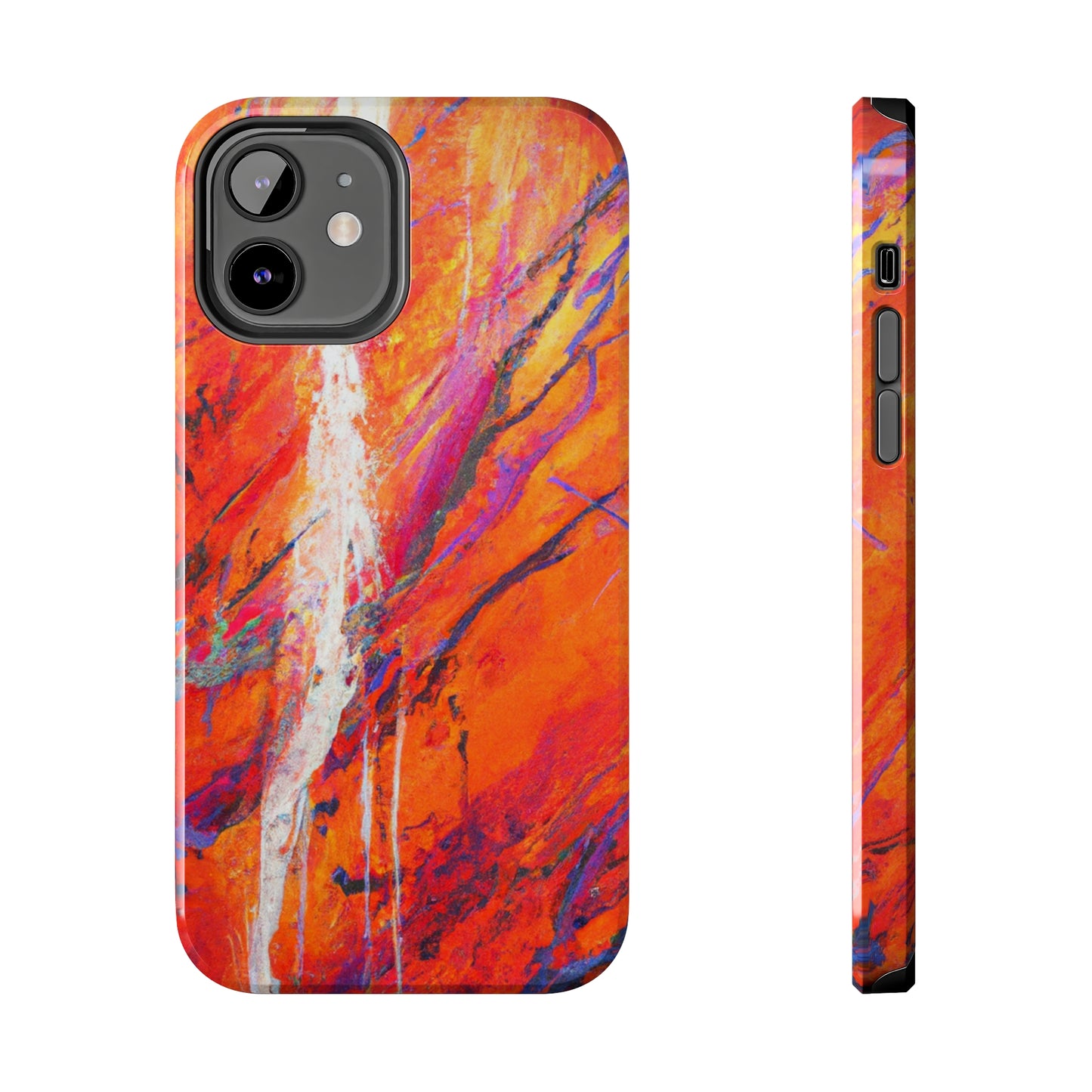 Tough Apple iPhone Cases Ft. Abstract Halloween Forest