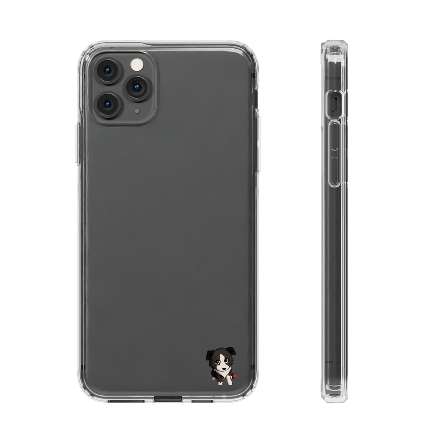 Clear iPhone and Android Cases Ft. Cute Puppy