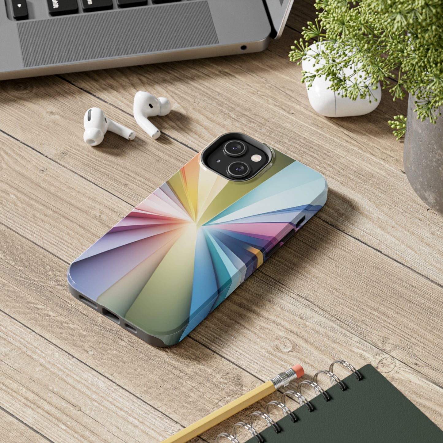 Tough Apple iPhone Case Ft. Abstract Inner Diamond