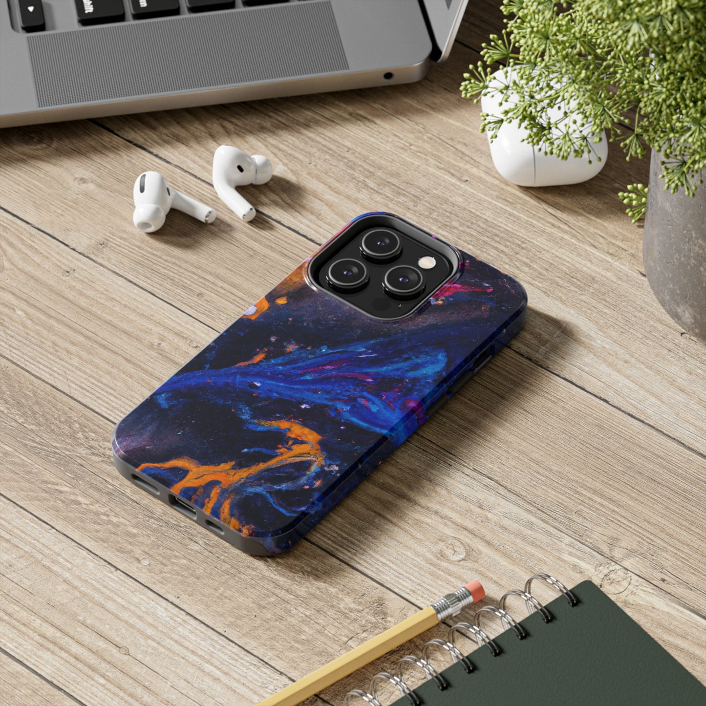 Tough Apple iPhone Cases Ft. Space Clouds
