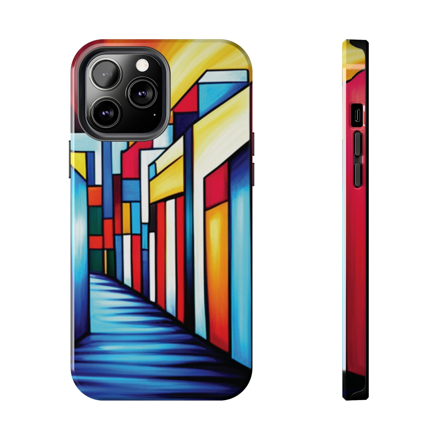 ToughDrop Apple iPhone Case Ft. Colorful Geometric Abstract Art