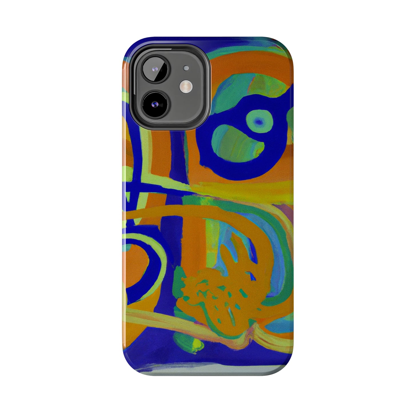 Tough Case-Mate iPhone Case Ft. Blue Orange Curves