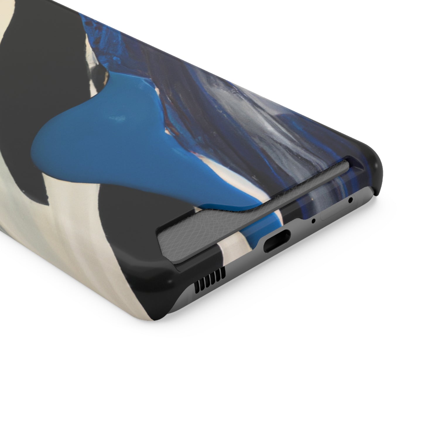 iPhone 13 and Samsung S21, S22 Cases with Card Holder Ft. Inked in Black