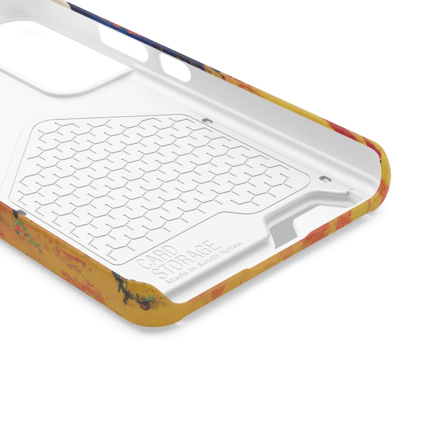 iPhone 13 and Samsung S21, S22 Cases with Card Holder Ft. Abstract Sun