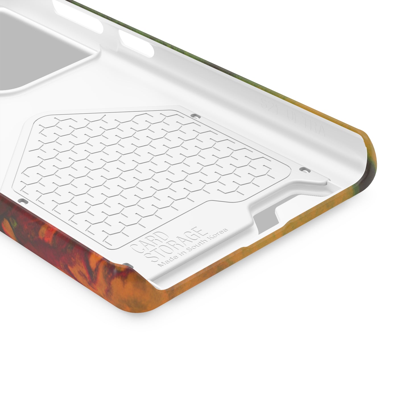 iPhone 13 and Samsung S21, S22 Cases with Card Holder Ft. Abstract Gas Giant
