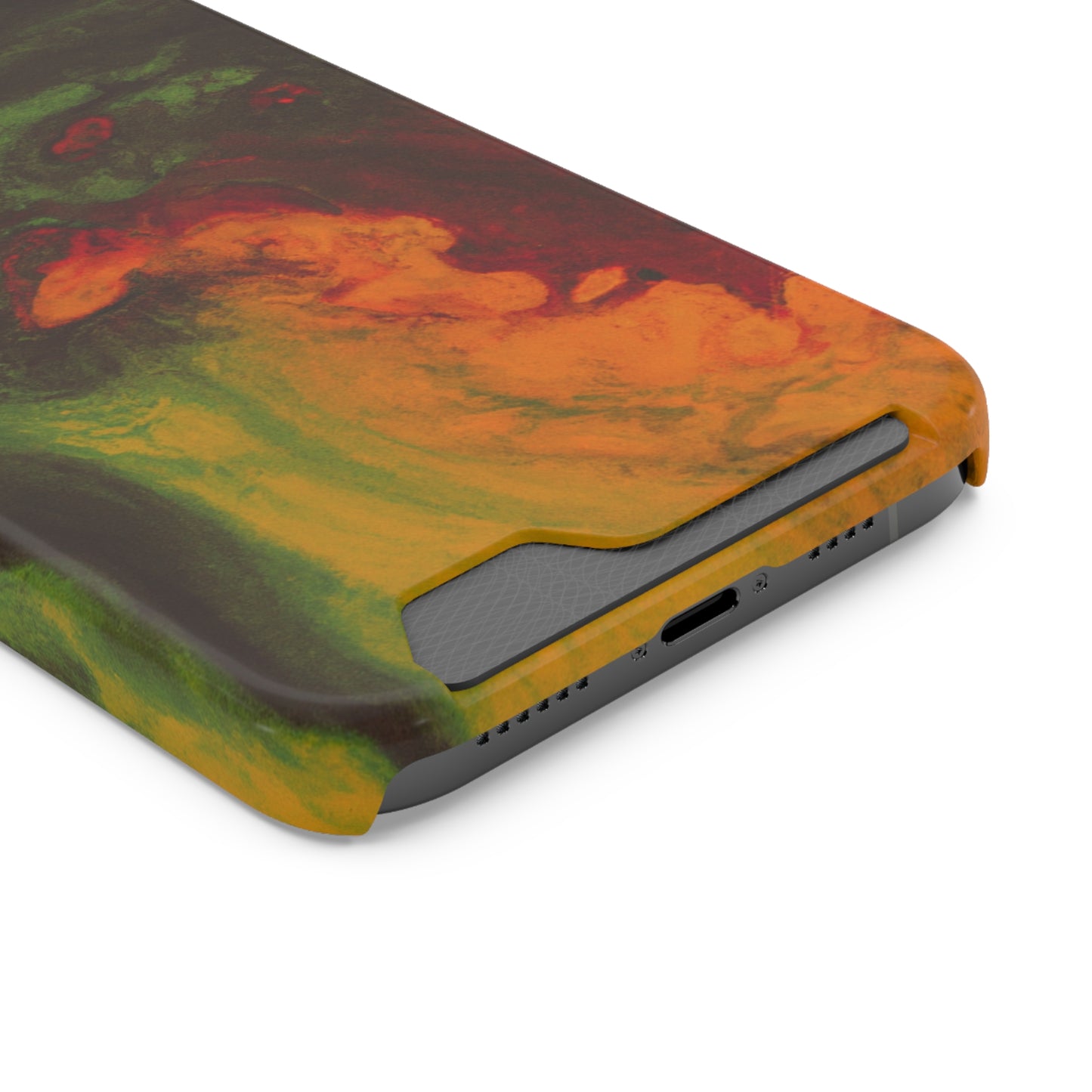 iPhone 13 and Samsung S21, S22 Cases with Card Holder Ft. Abstract Gas Giant