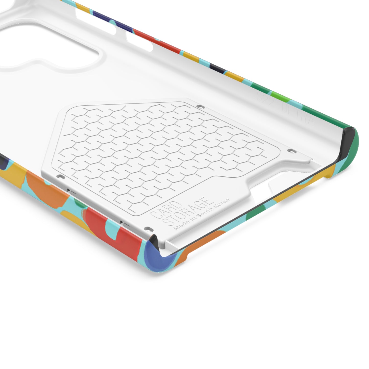 iPhone 13 and Samsung S21, S22 Cases with Card Holder Ft. Vivid Circles