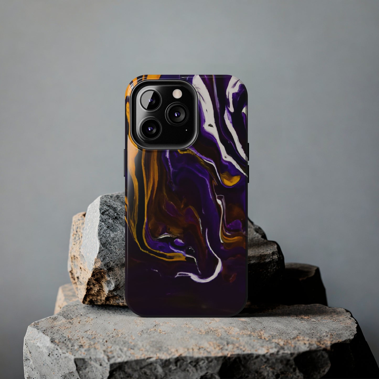 Tough Case-Mate iPhone Case Ft. Purple Tiger Stripes