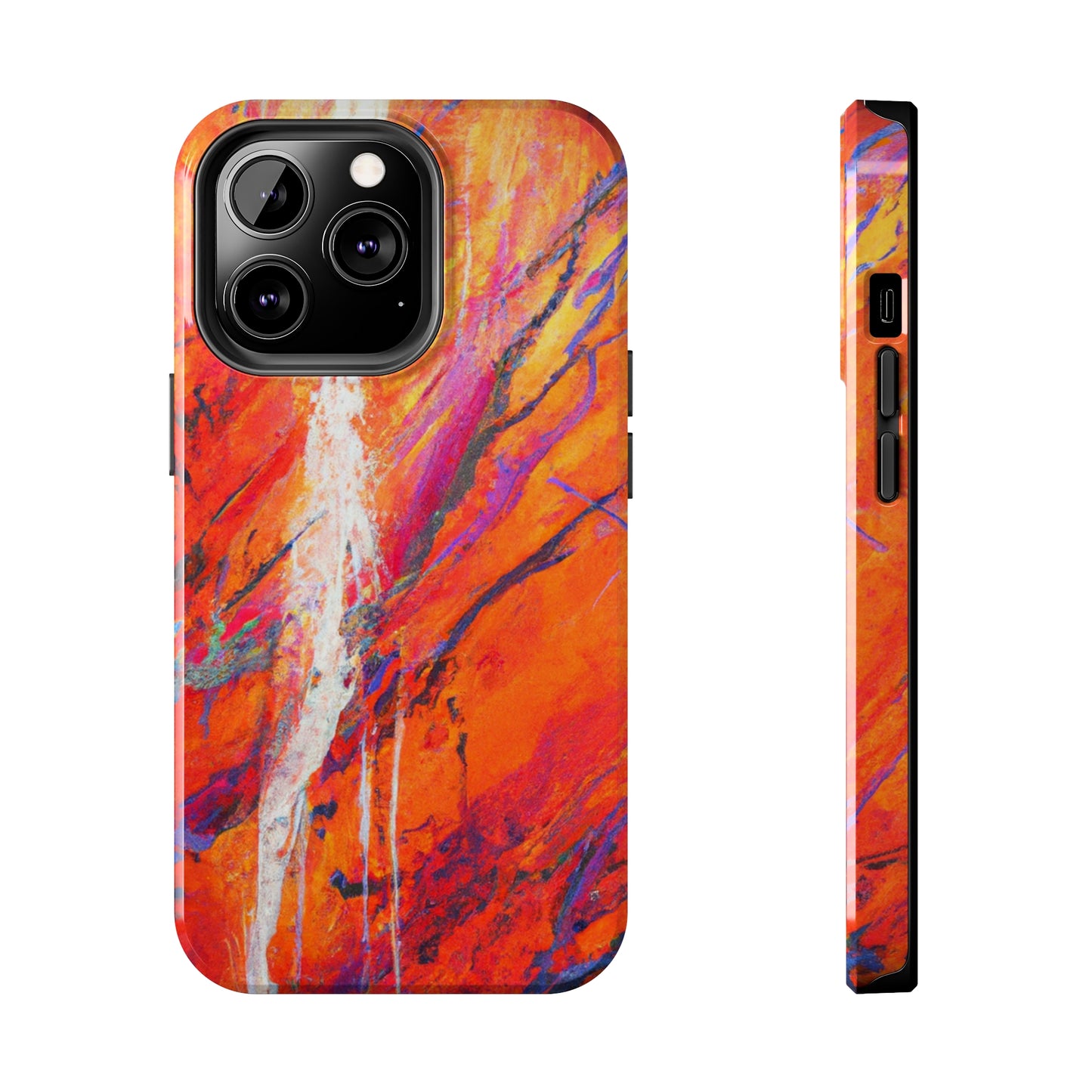 Tough Apple iPhone Cases Ft. Abstract Halloween Forest
