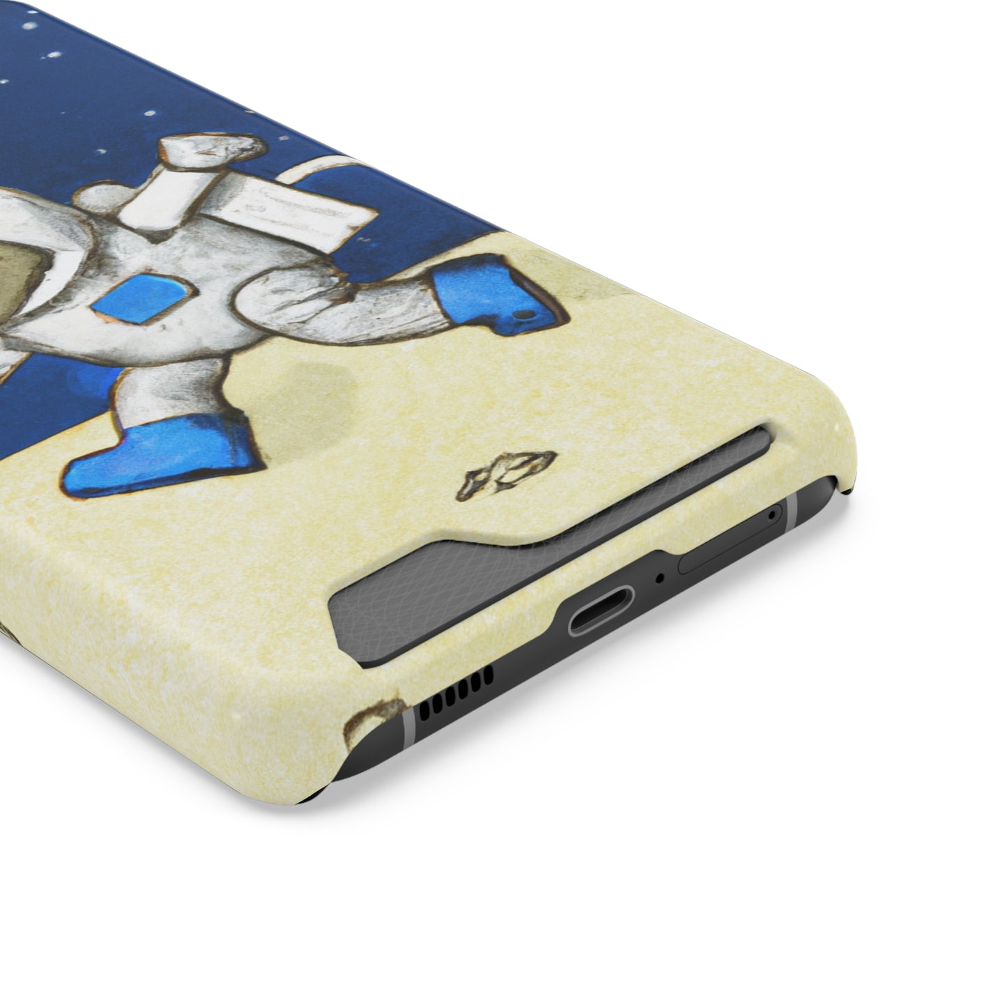 iPhone 13 and Samsung S21, S22 Cases with Card Holder Ft. Moon Doge