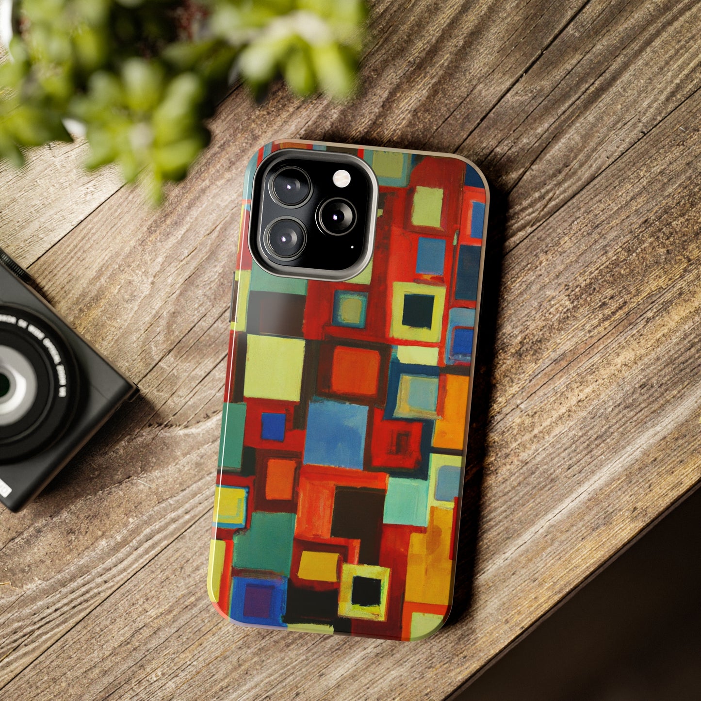 Tough Case-Mate iPhone Case Ft. Abstract Squares