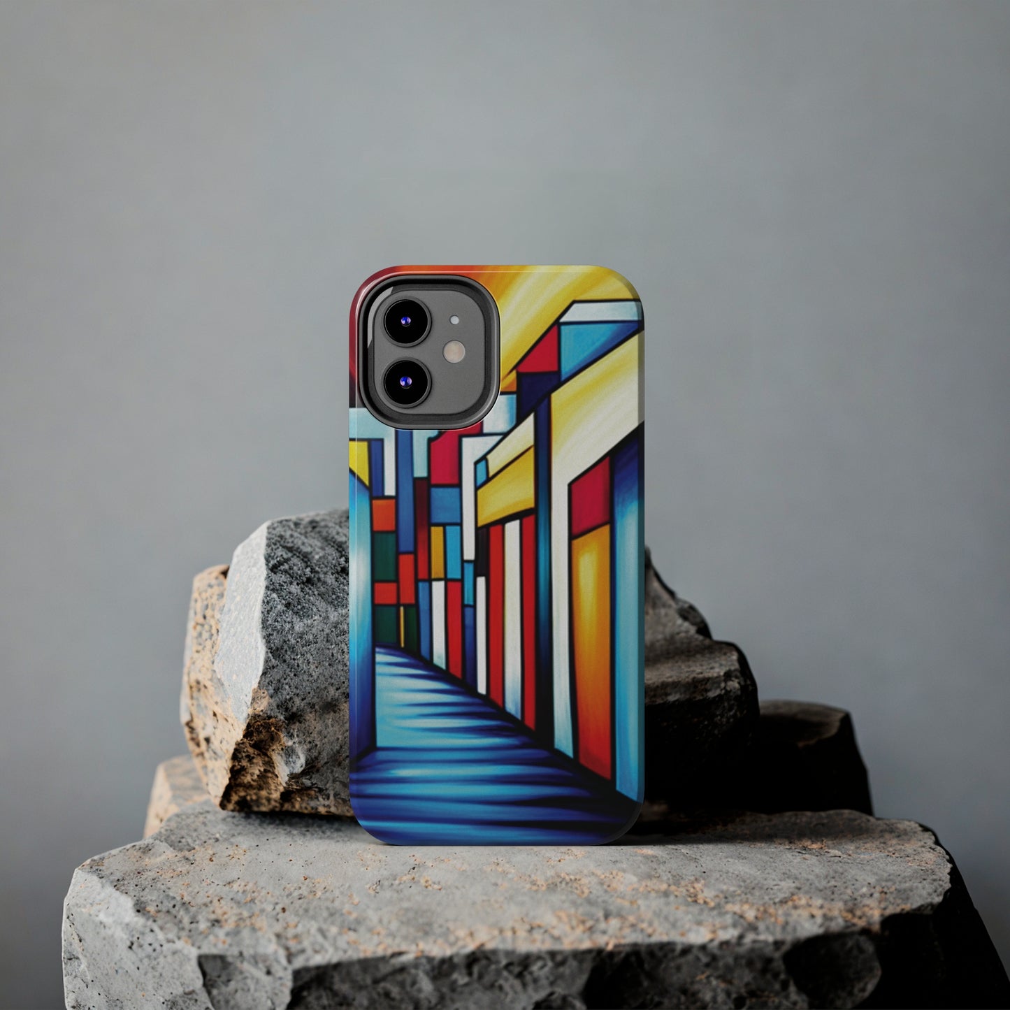 ToughDrop Apple iPhone Case Ft. Colorful Geometric Abstract Art