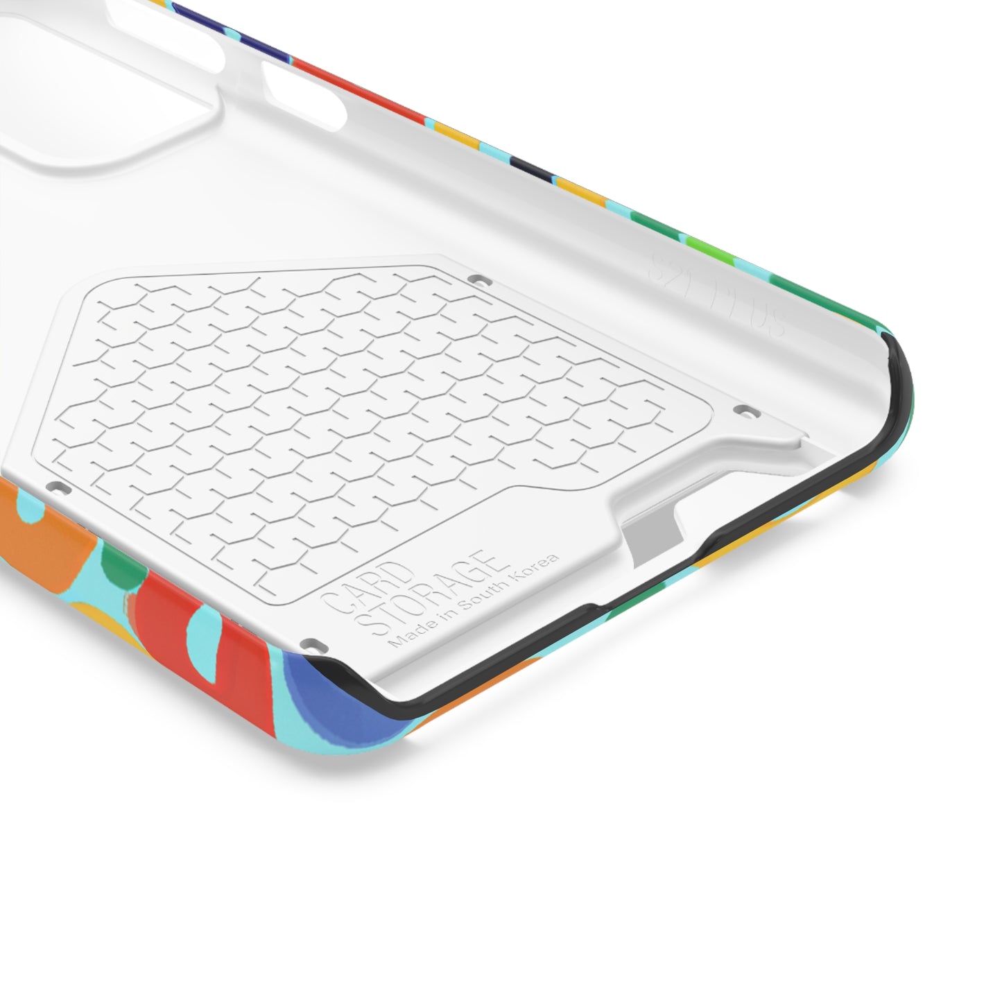 iPhone 13 and Samsung S21, S22 Cases with Card Holder Ft. Vivid Circles