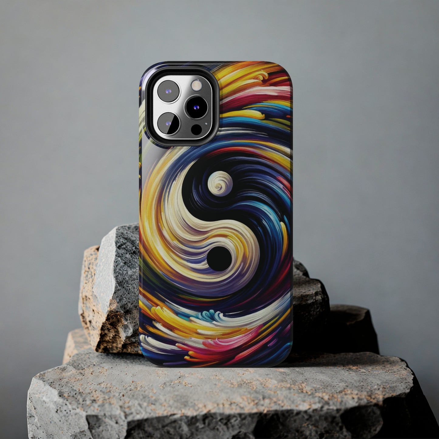 ToughDrop Apple iPhone Case Ft. Abstract Yin Yang