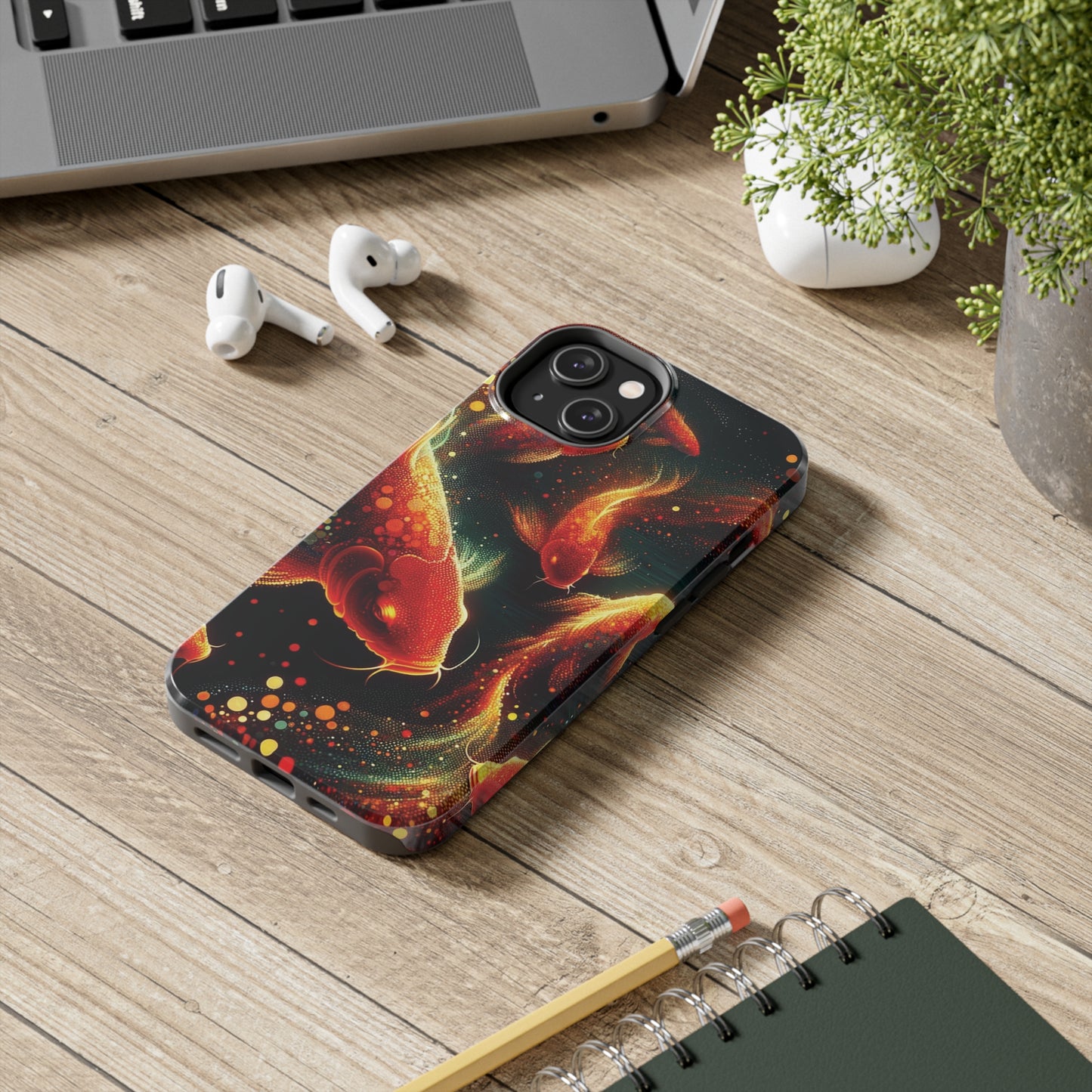 ToughDrop Apple iPhone Case Ft. Spotted Koi