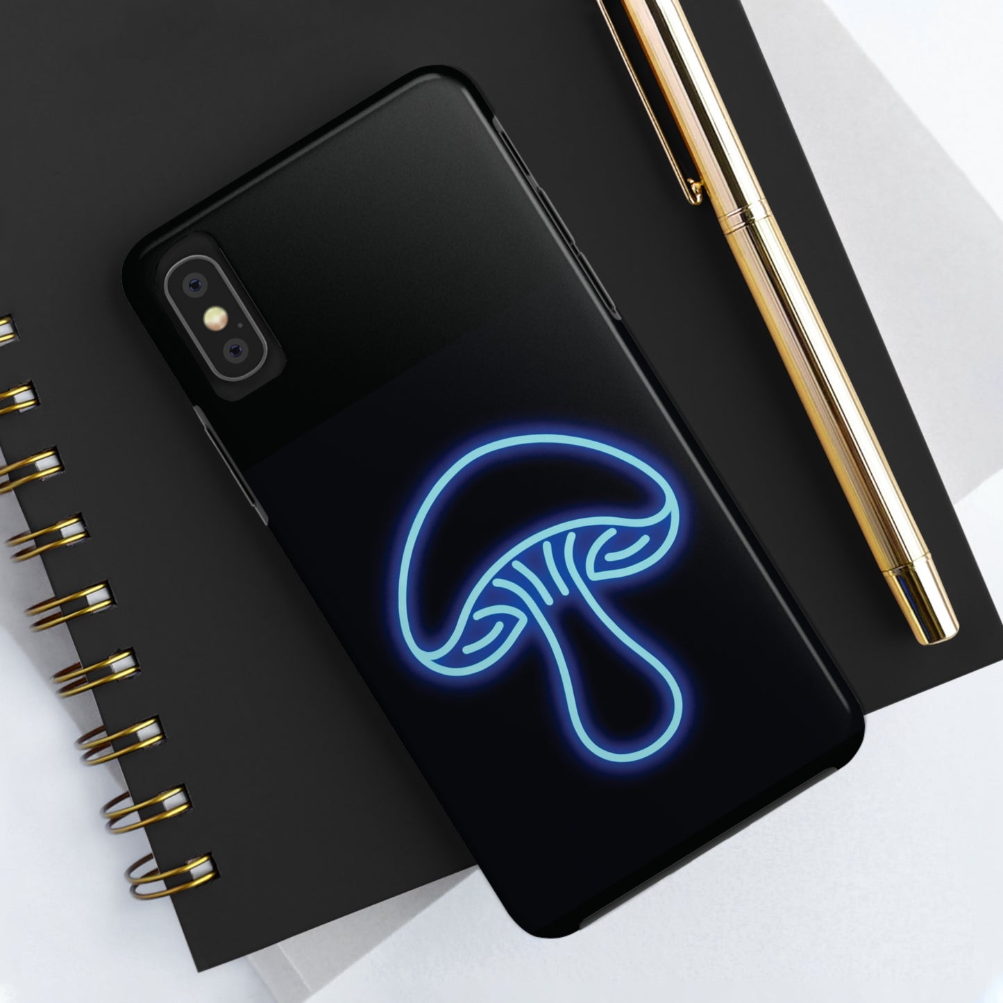 ToughDrop Apple iPhone Case Ft. Neon Blue Shroom