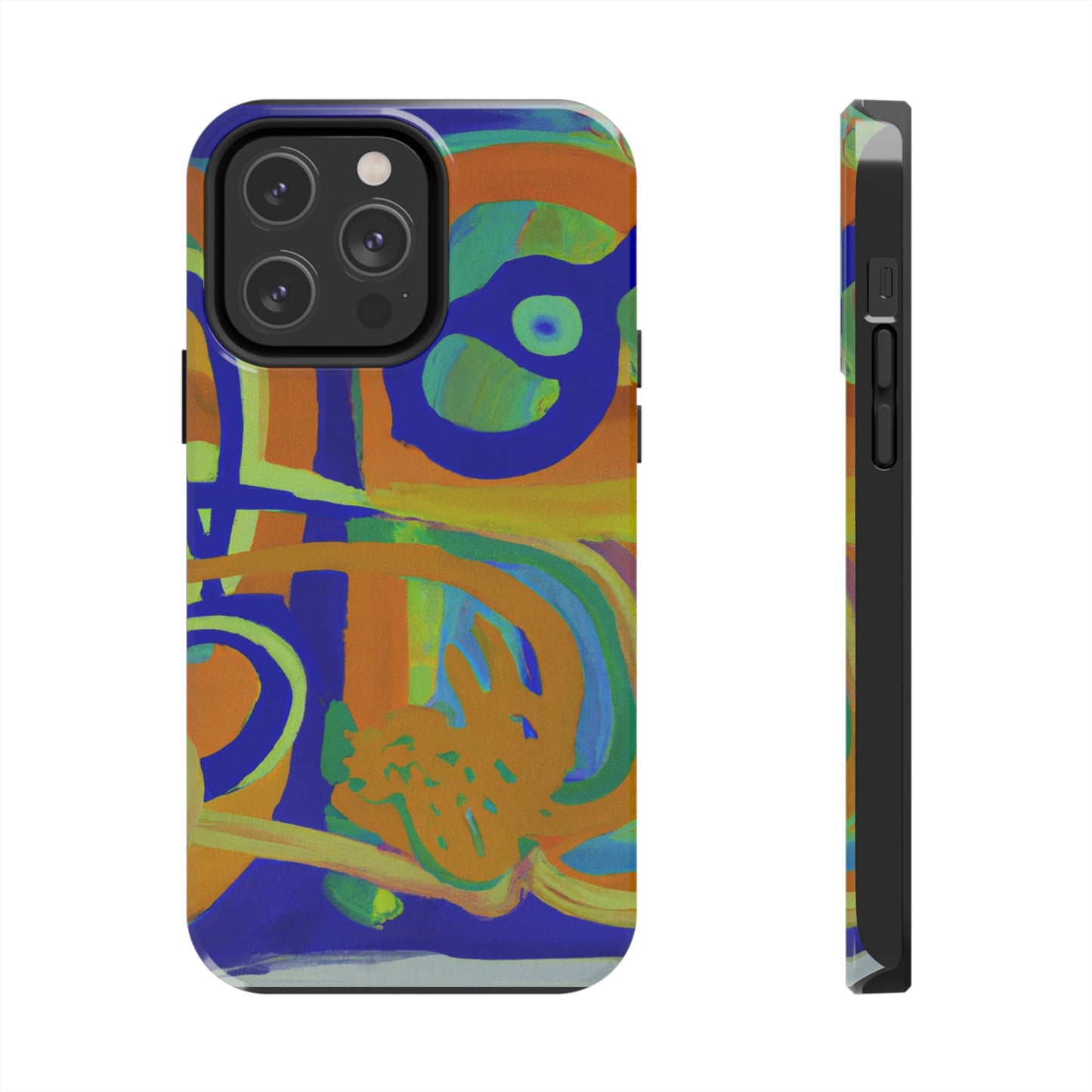 Tough Case-Mate iPhone Case Ft. Blue Orange Curves