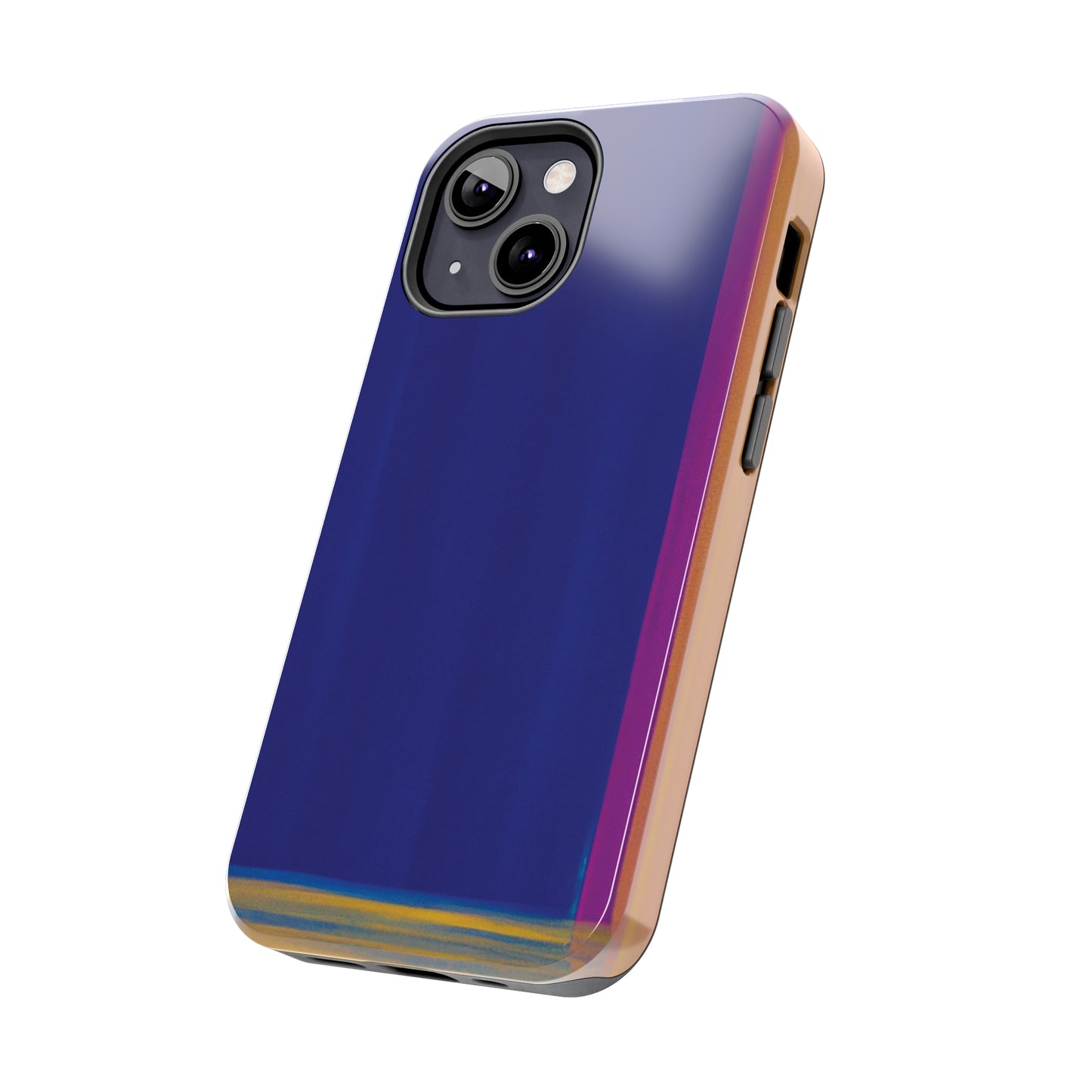 Strong Apple iPhone Case Ft. Minimal Framed Blue