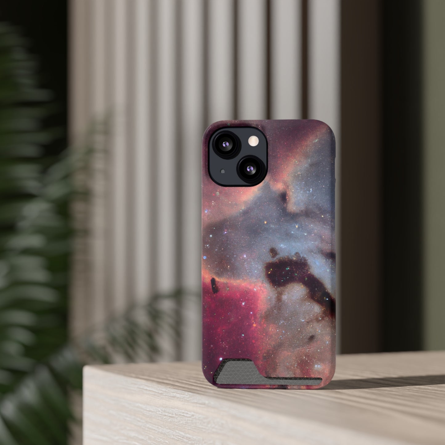iPhone 13 and Samsung S21, S22 Cases with Card Holder Ft. Nebula