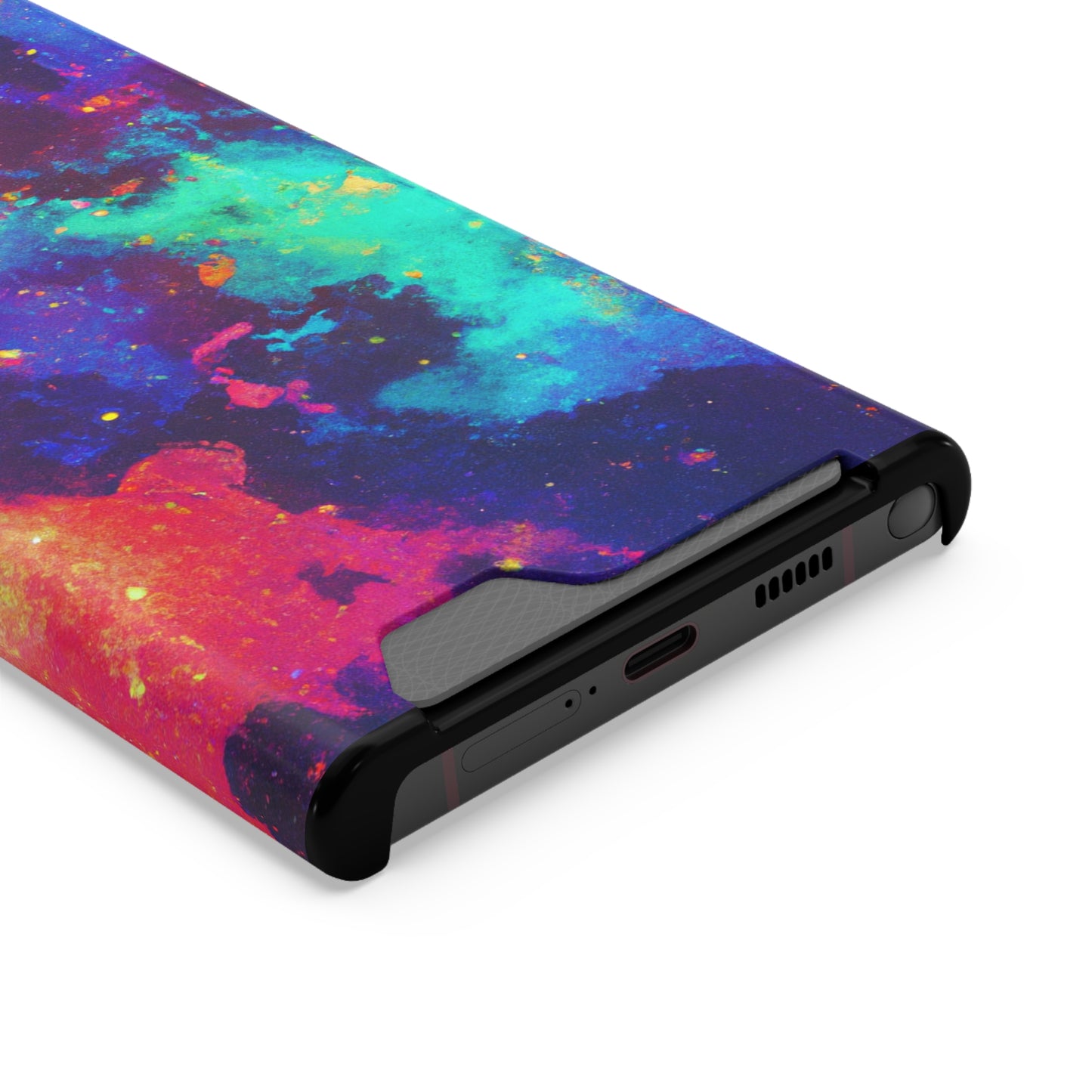 iPhone and Samsung Cases with Card Holder Ft. Abstract Space