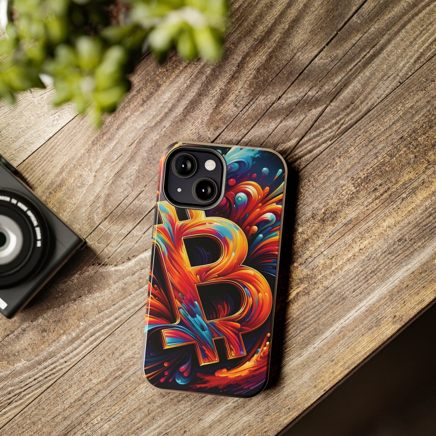 ToughDrop Apple iPhone Case Ft. Bitcoin Symbol Abstract
