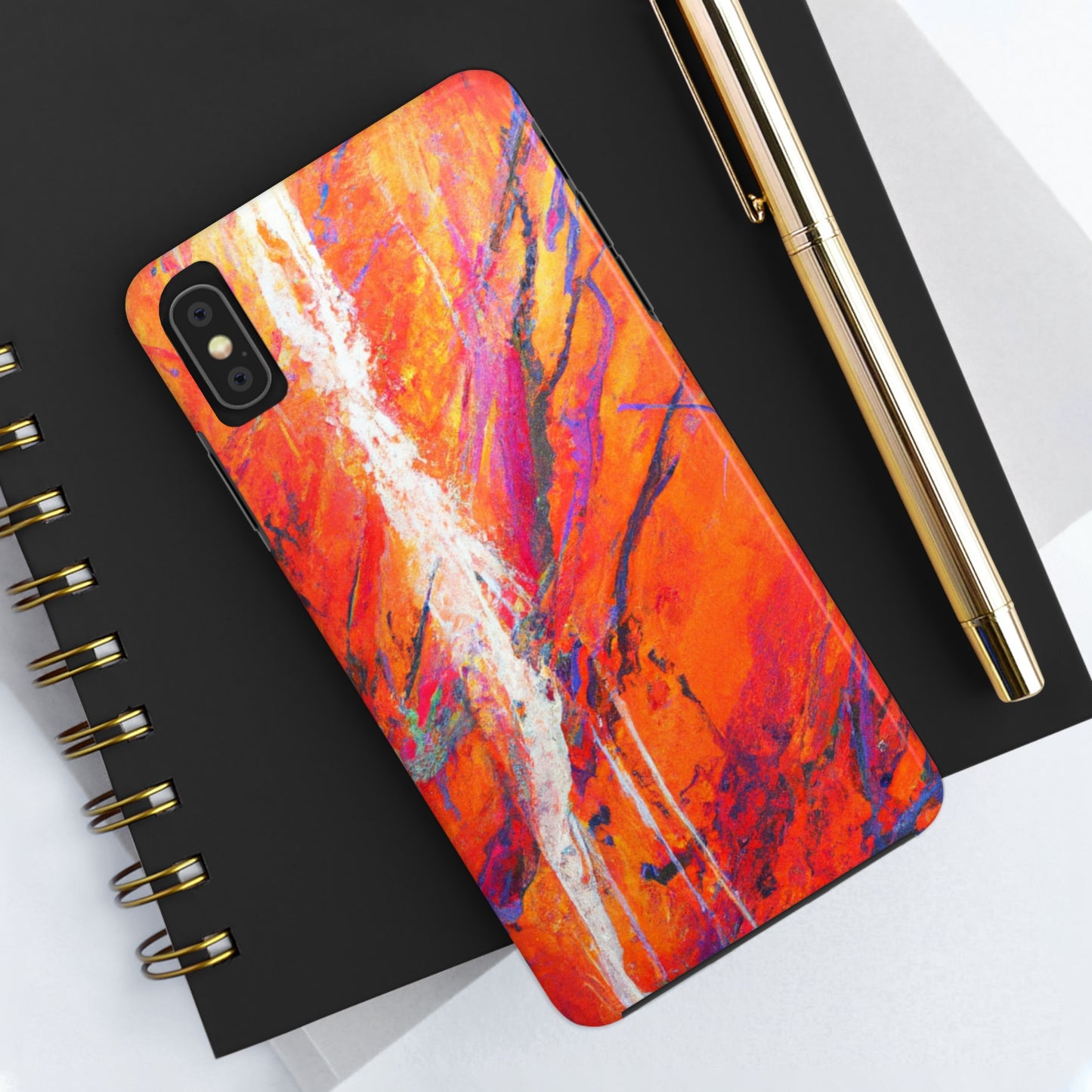 Tough Apple iPhone Cases Ft. Abstract Halloween Forest