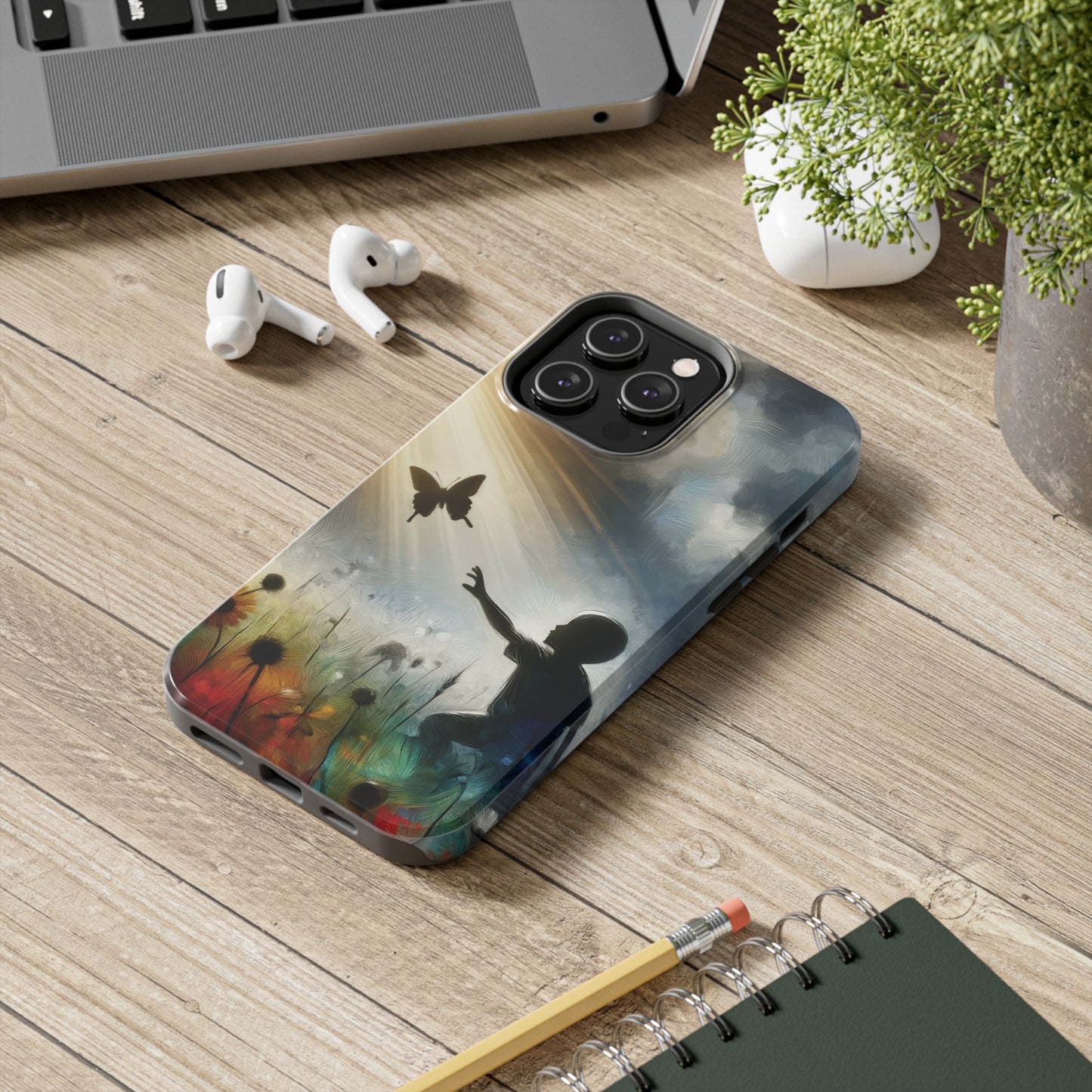 ToughDrop Apple iPhone Case Ft. Butterfly Shadow