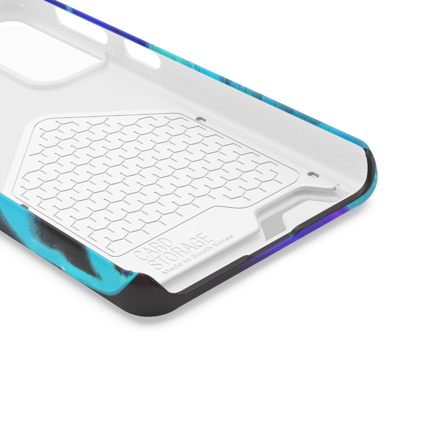 iPhone 13 and Samsung S21, S22 Cases with Card Holder Ft. Abstract Nova