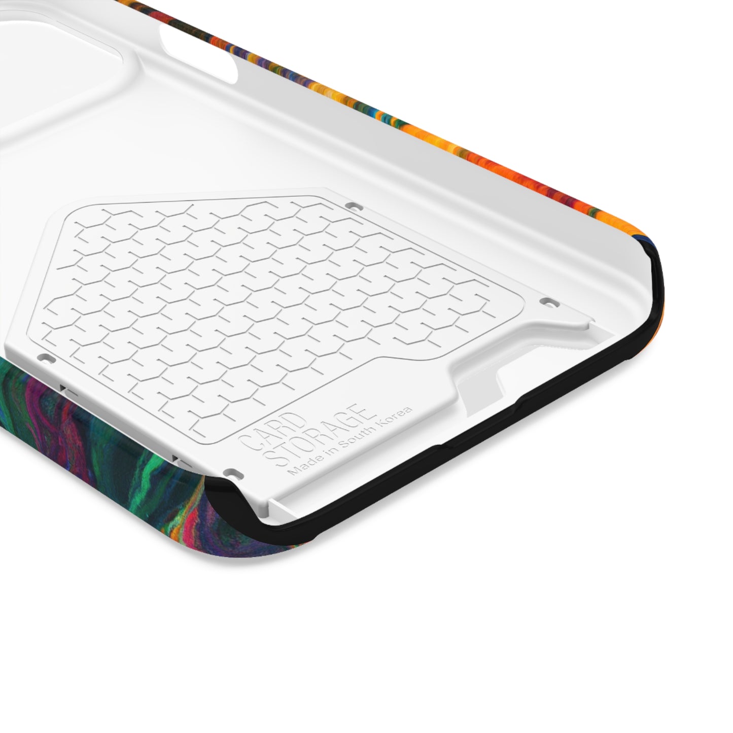 iPhone and Samsung Cases with Card Holder Ft. Abstract Spin