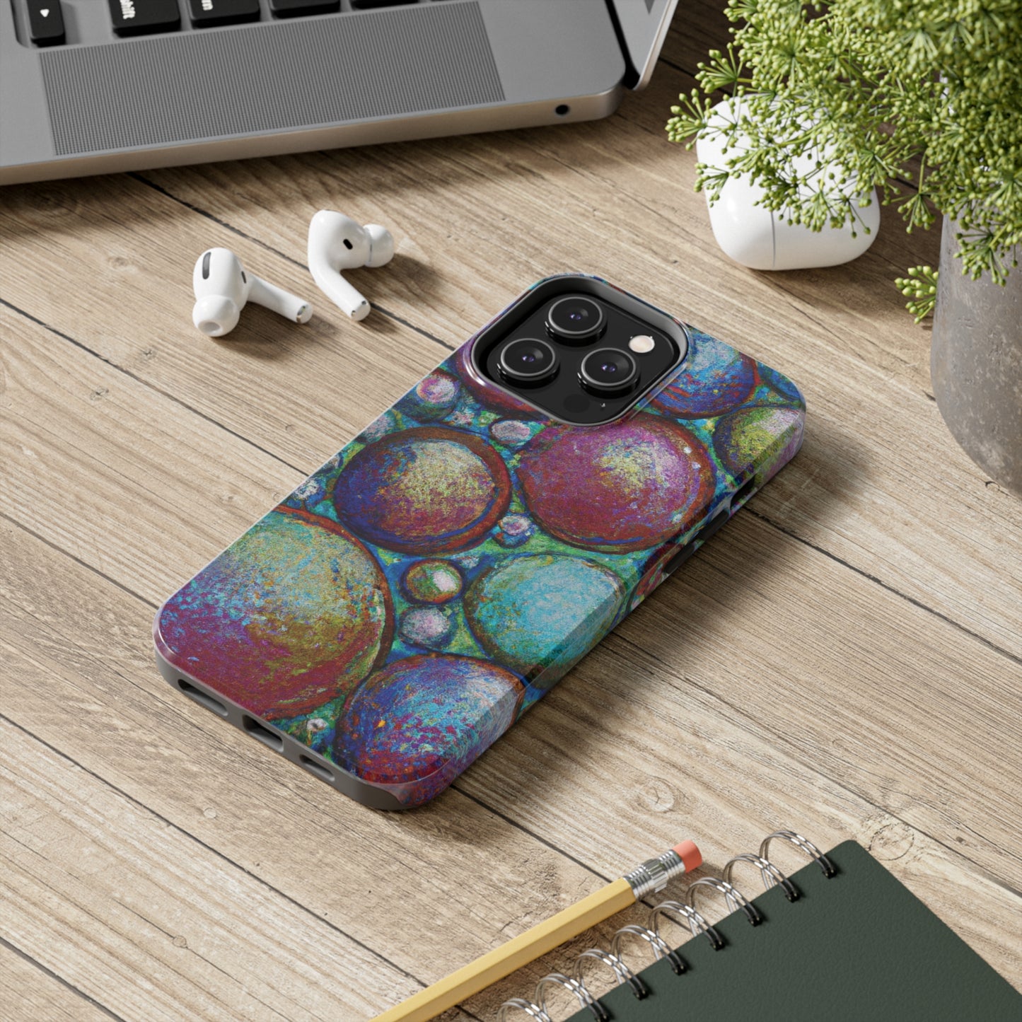 Tough Apple iPhone Cases Ft. Big Acrylic Bubbles