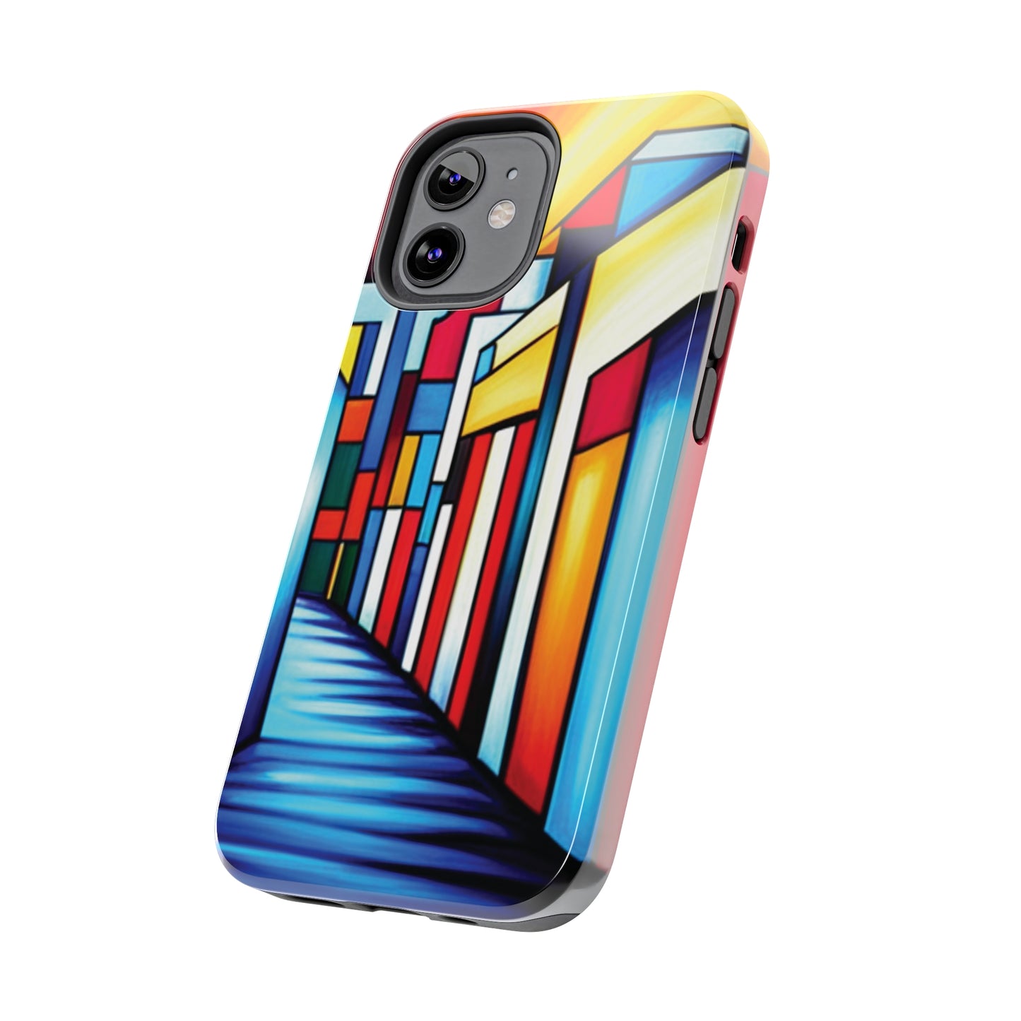 ToughDrop Apple iPhone Case Ft. Colorful Geometric Abstract Art