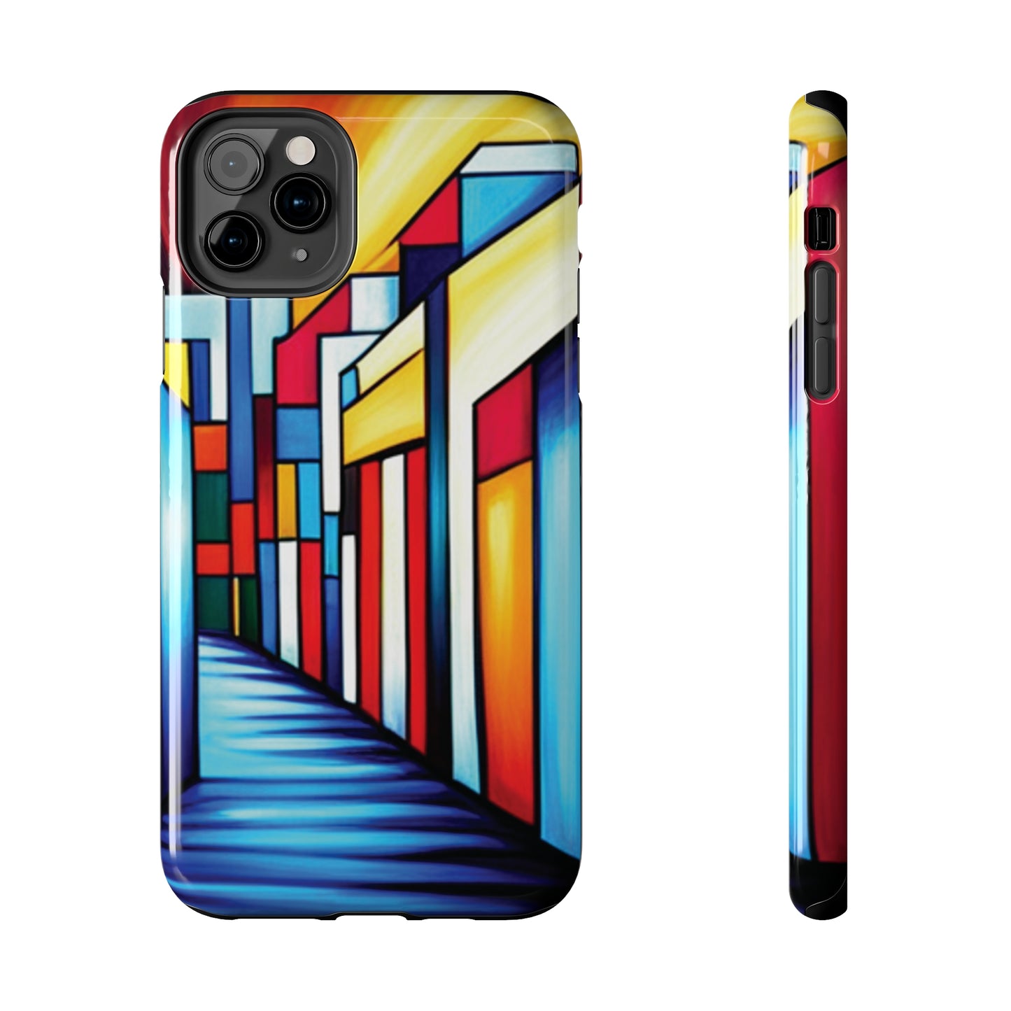 ToughDrop Apple iPhone Case Ft. Colorful Geometric Abstract Art