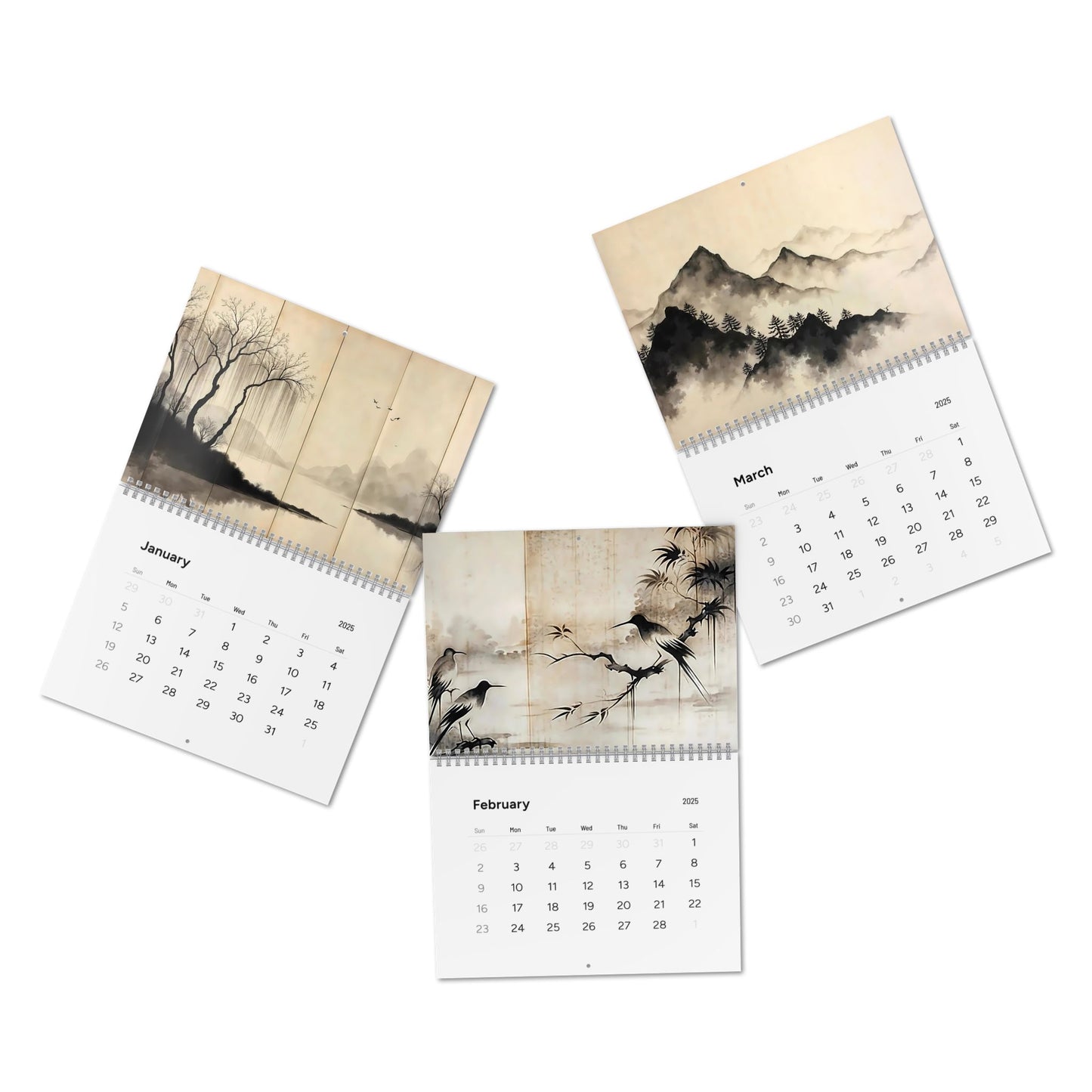 Brandon Falk's Art of Empty on Wall 2025 Calendar