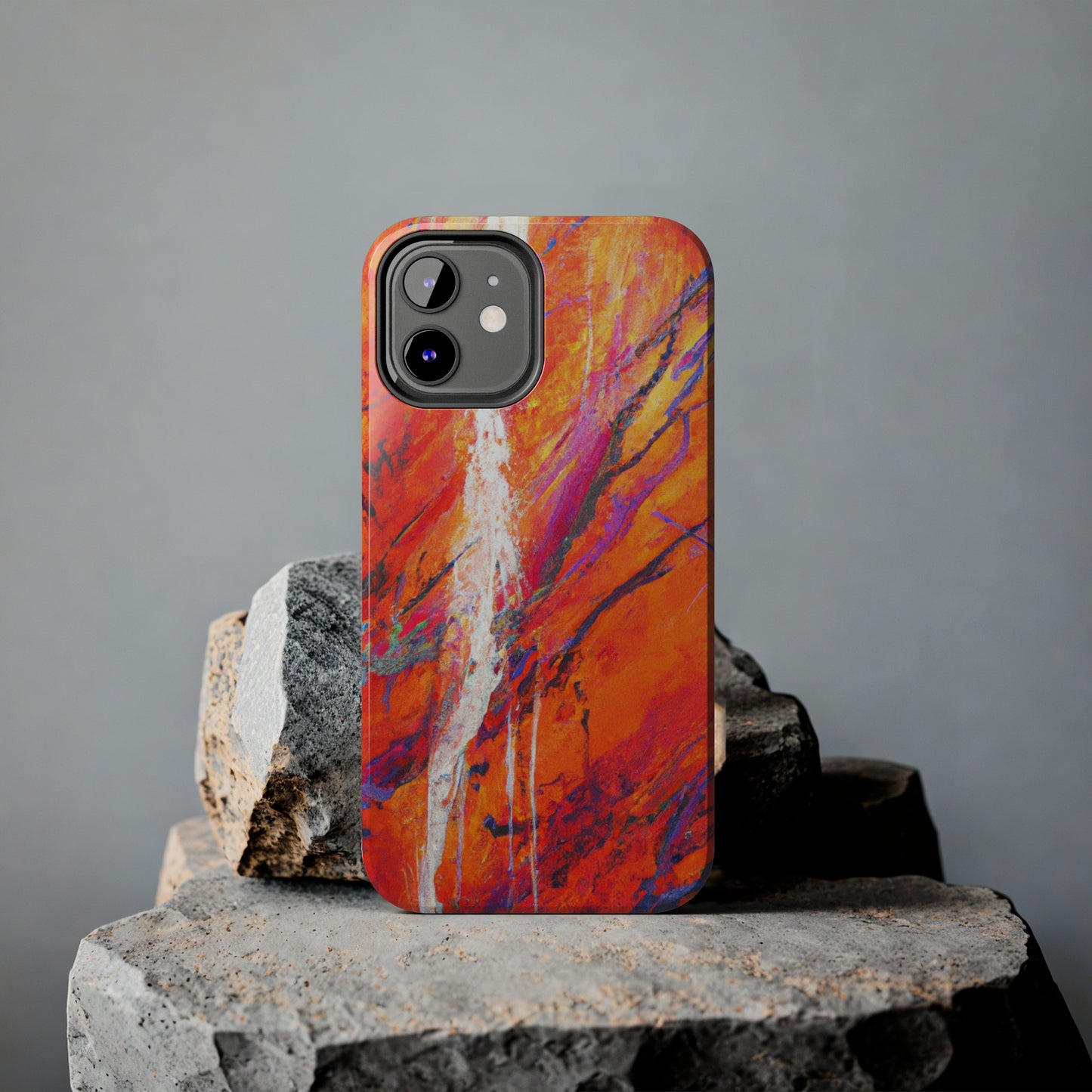Tough Apple iPhone Cases Ft. Abstract Halloween Forest