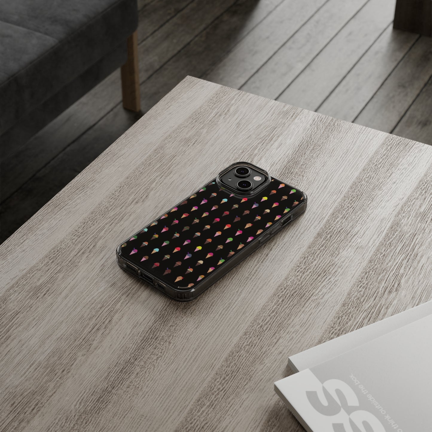 Clear Hard Case for iPhone 1-14 and Samsung S21-S22, Featuring Pixel Cones