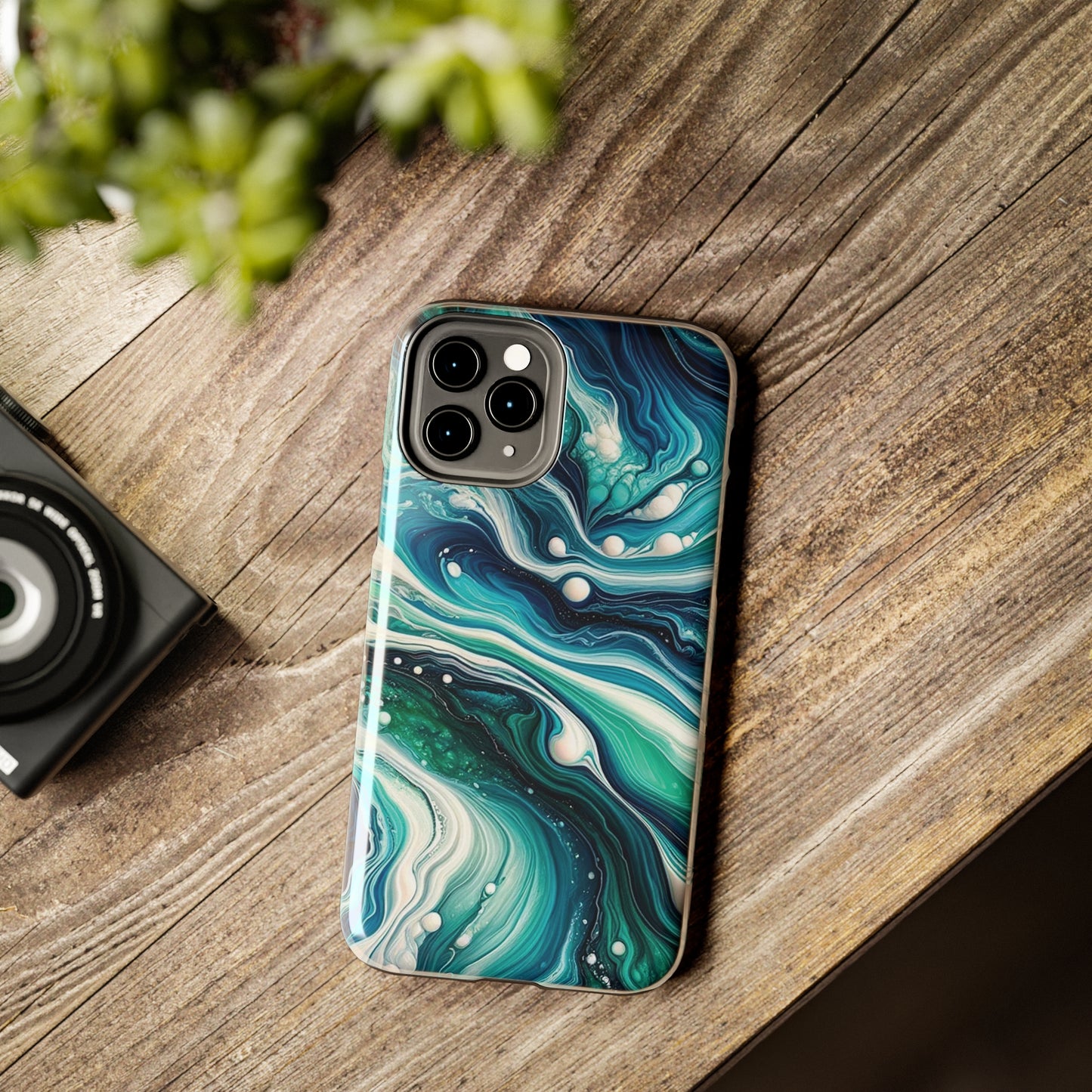 ToughDrop Apple iPhone Case Ft. Liquid Blue