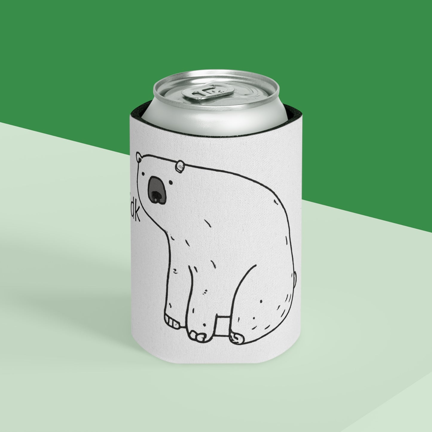 White Moodycub Can Holder Insulated Coozie