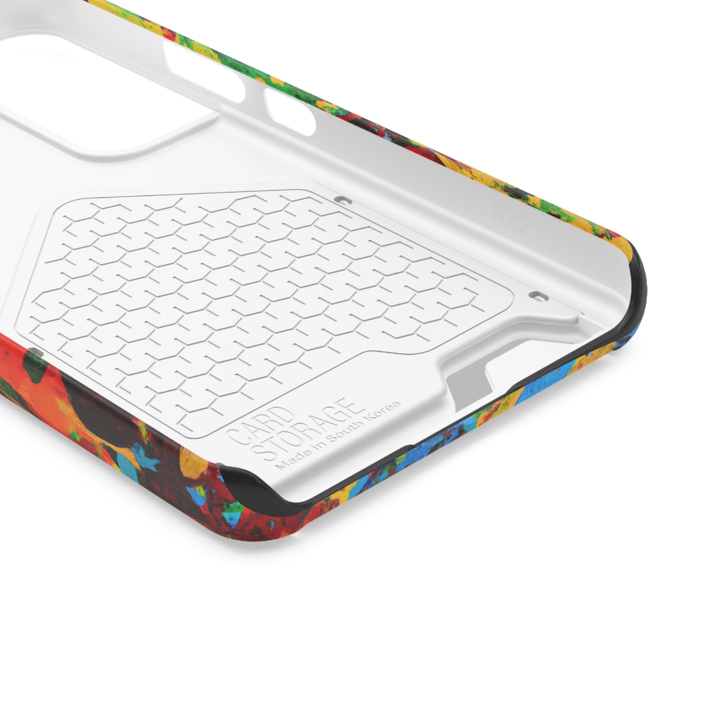 iPhone and Samsung Cases with Card Holder Ft. Abstract Tropical