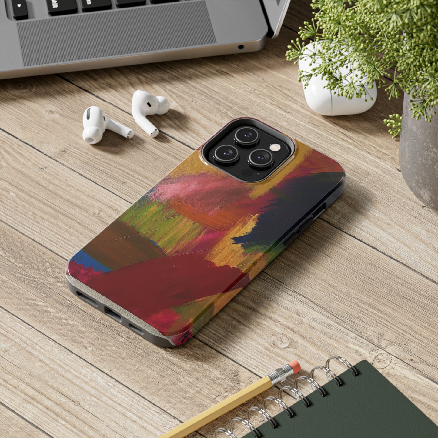 Tough Case-Mate iPhone Case Ft. Abstract Red